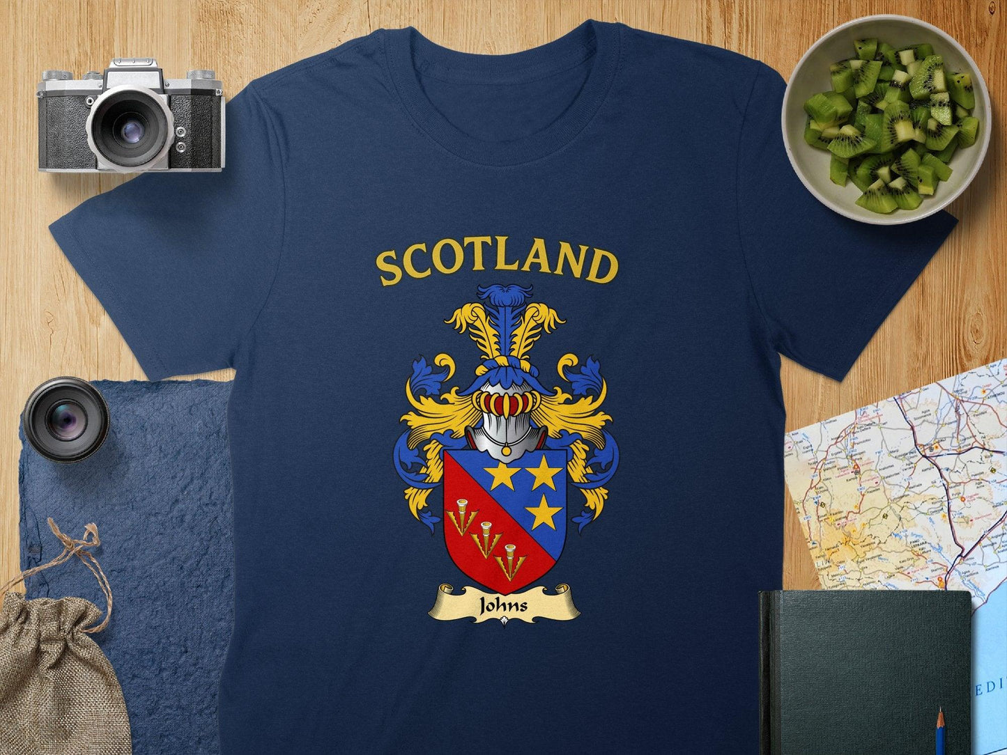 Scotland Coat of Arms Johns Family Crest graphic product type