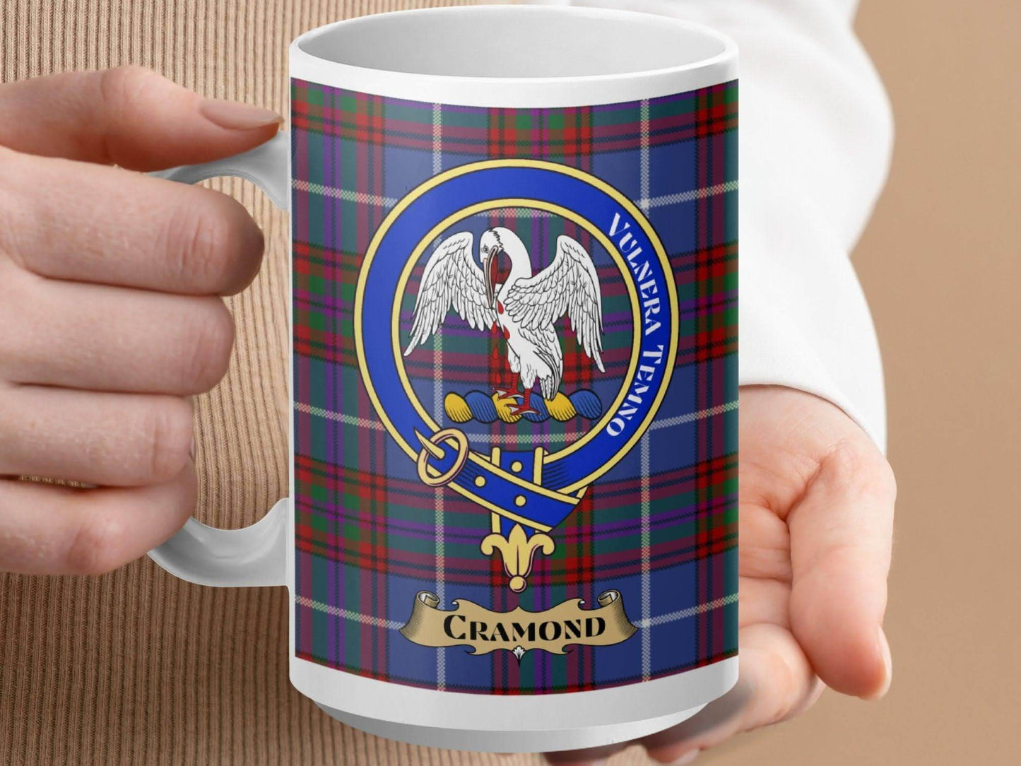 Cramond Crest with Velnera Velo Plaid Mug product