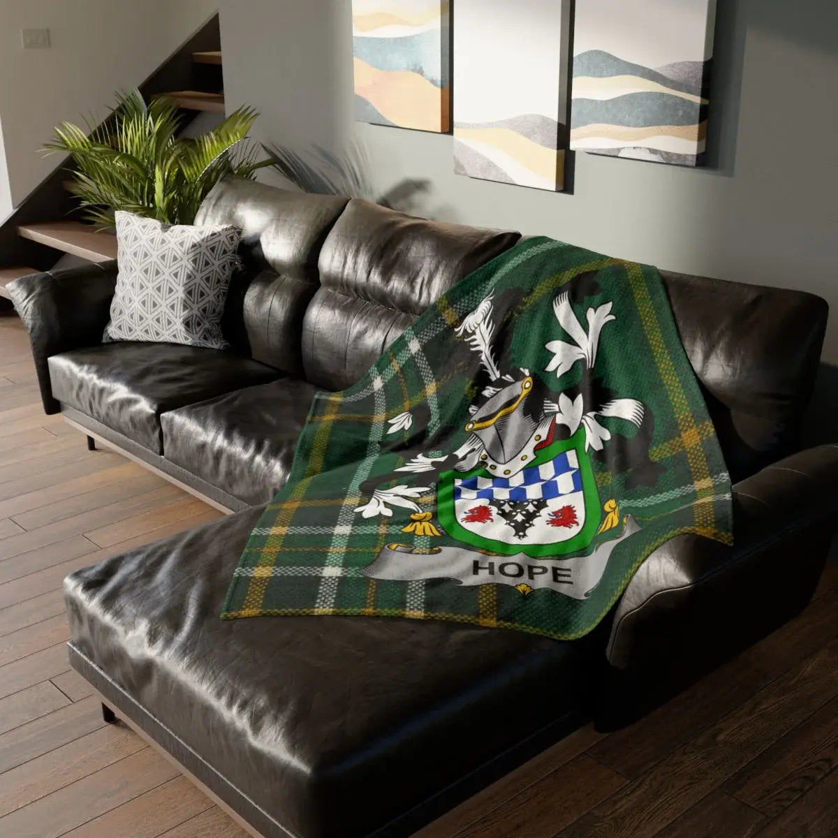Personalized Family Crest Design Warm Blanket product