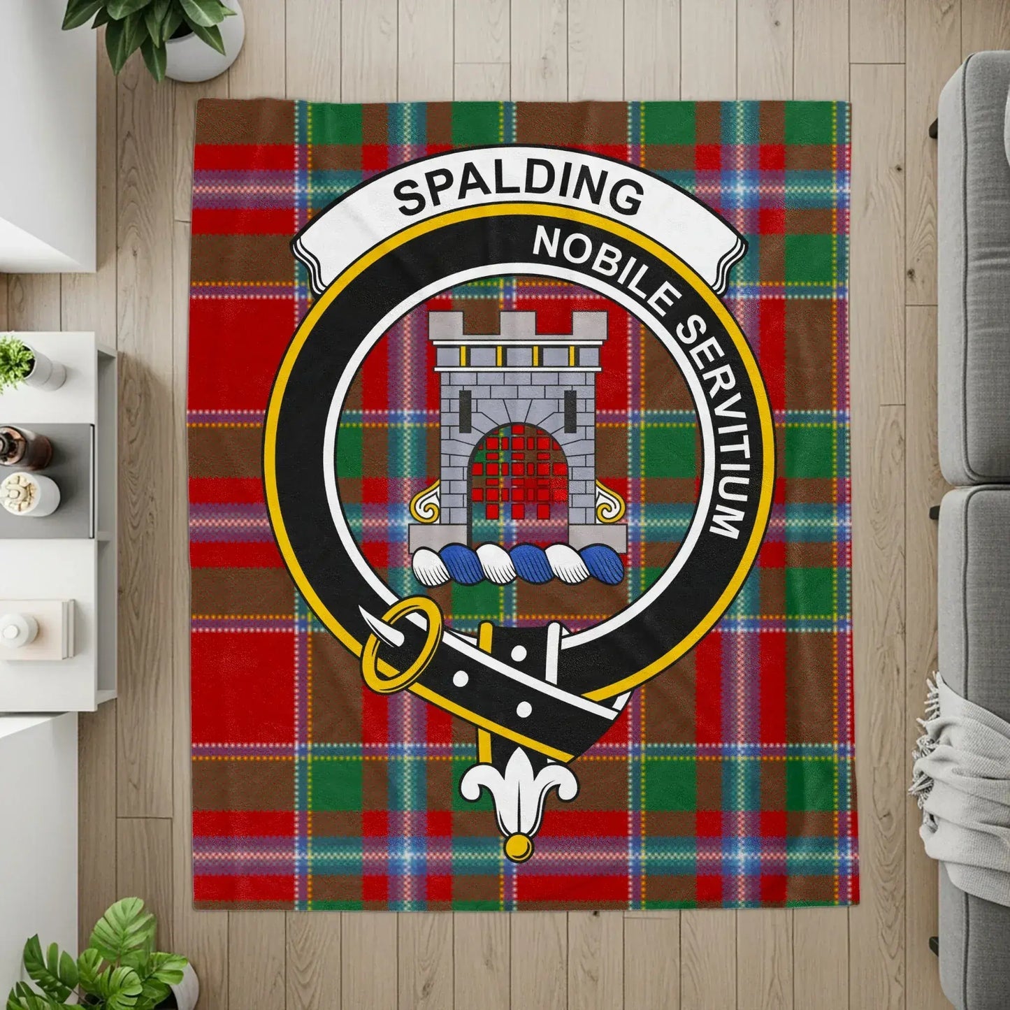 Spalding Noble Servitium Emblem Tartan Blanket product