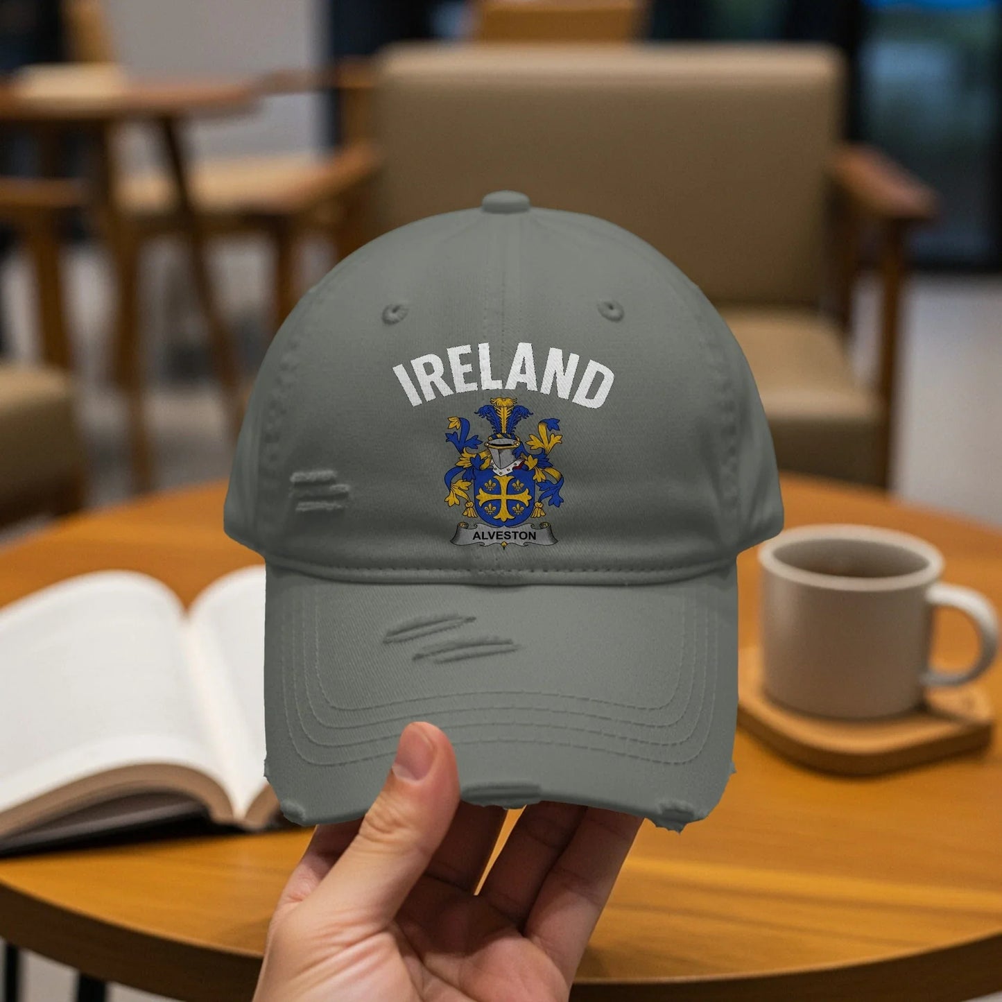 Ireland Crest Logo Distressed Baseball Cap product type