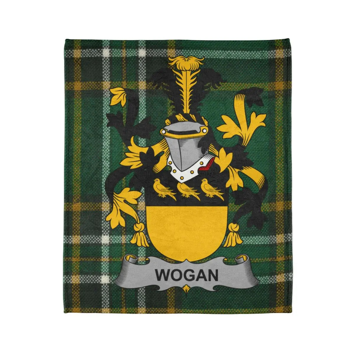 Wogan Family Crest Plaid Design Blanket product