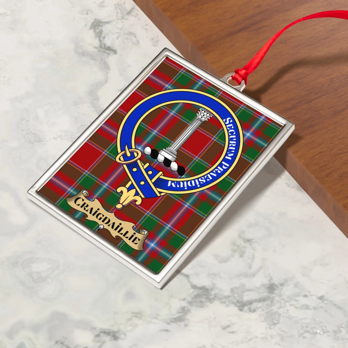 Clachan Grid Framed Vintage Ornament product