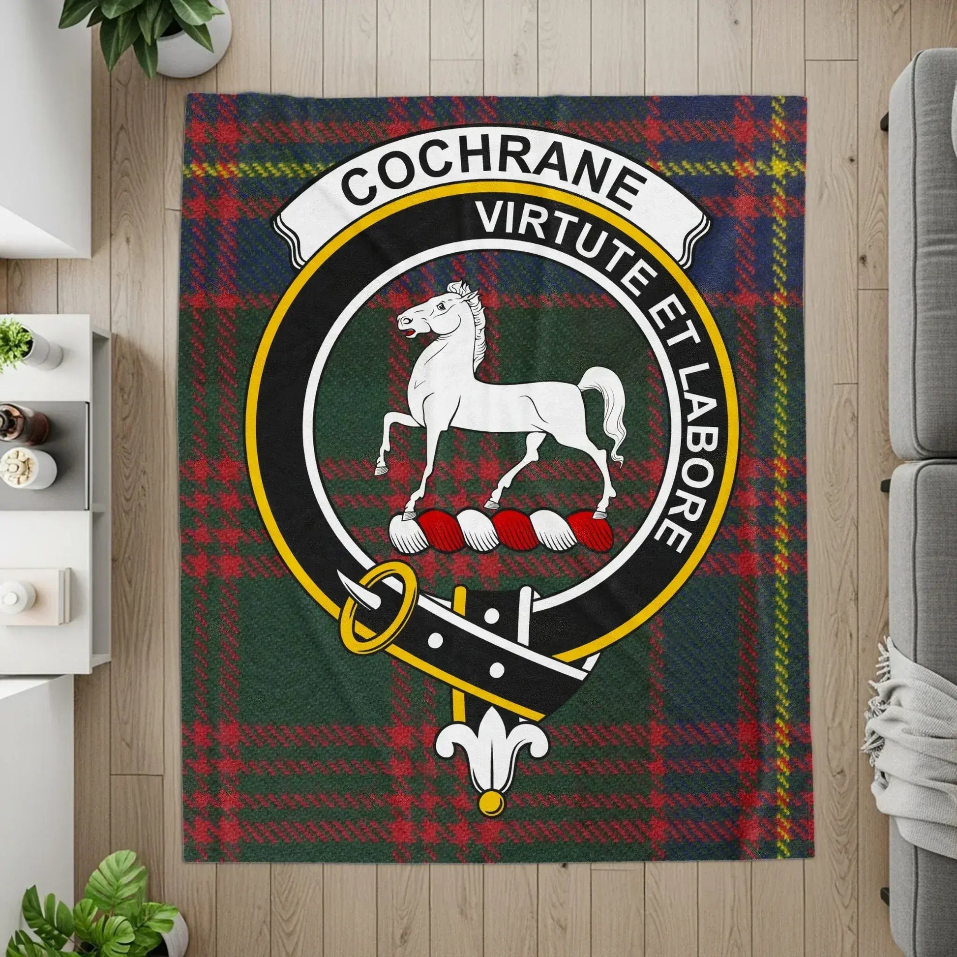 Cochrane Virtute Et Labore Design Area Rug Product