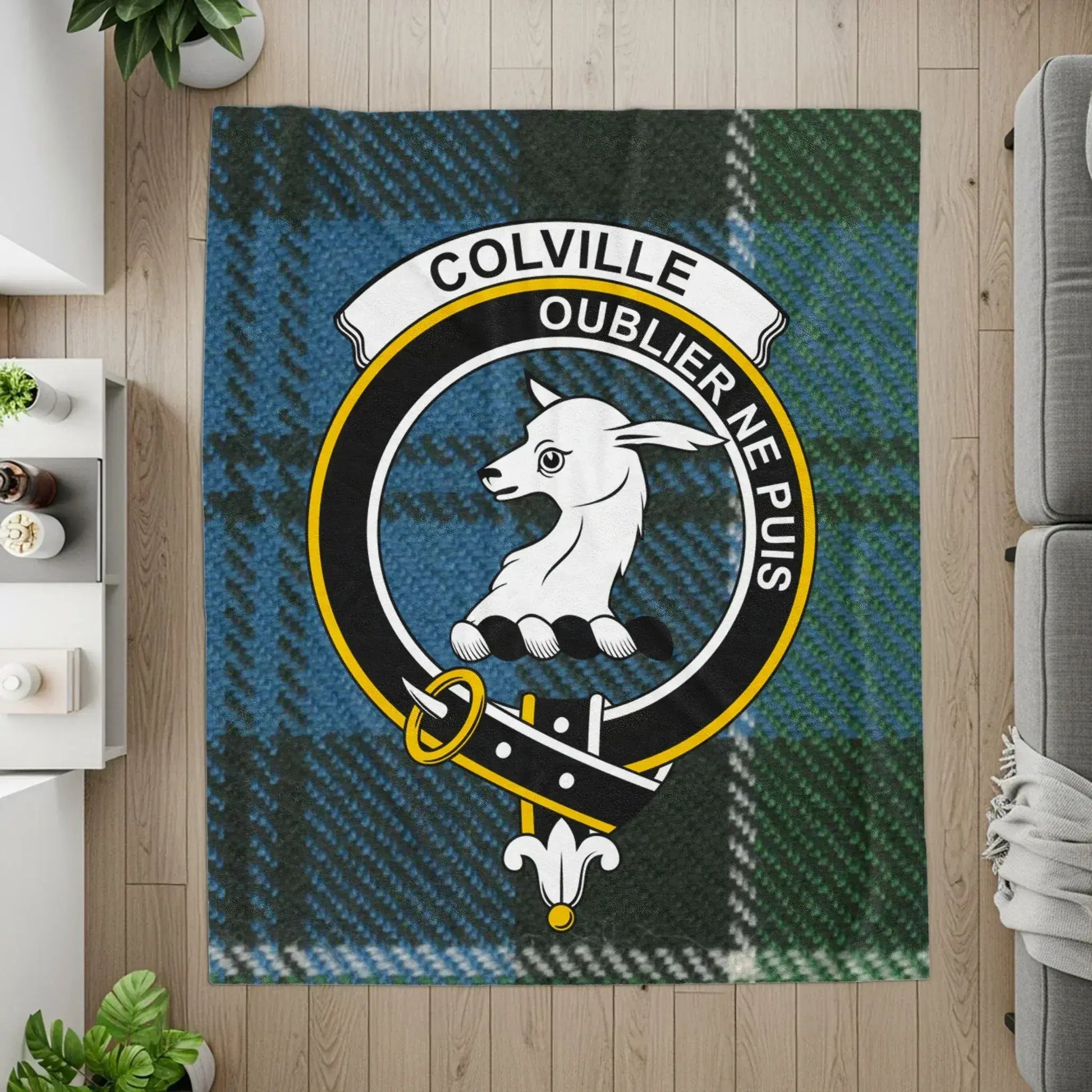 Colville Oublier Ne Puis Crest Patterned Rug product type