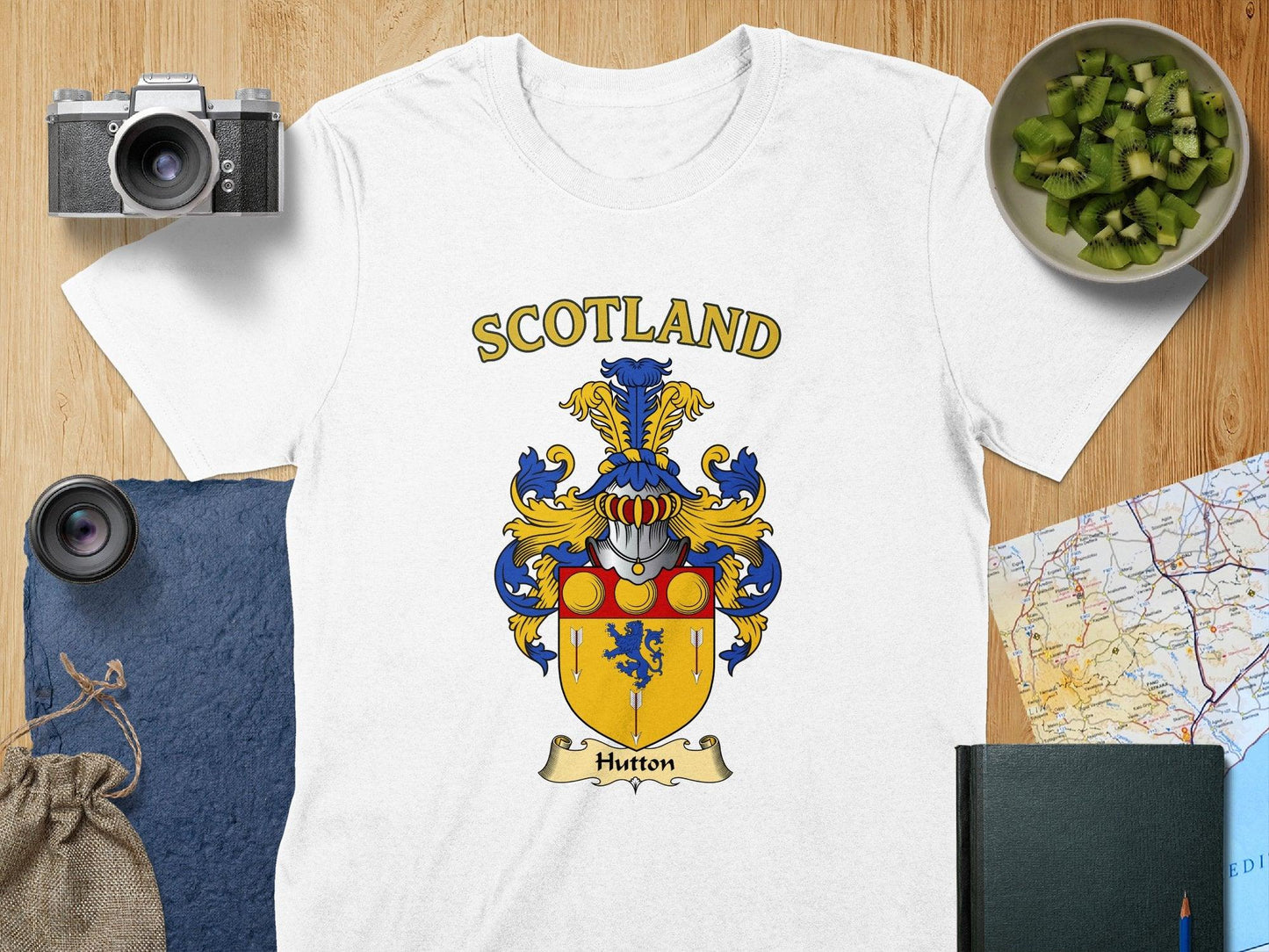 Scotland Hutton Family Coat of Arms T-Shirt product type