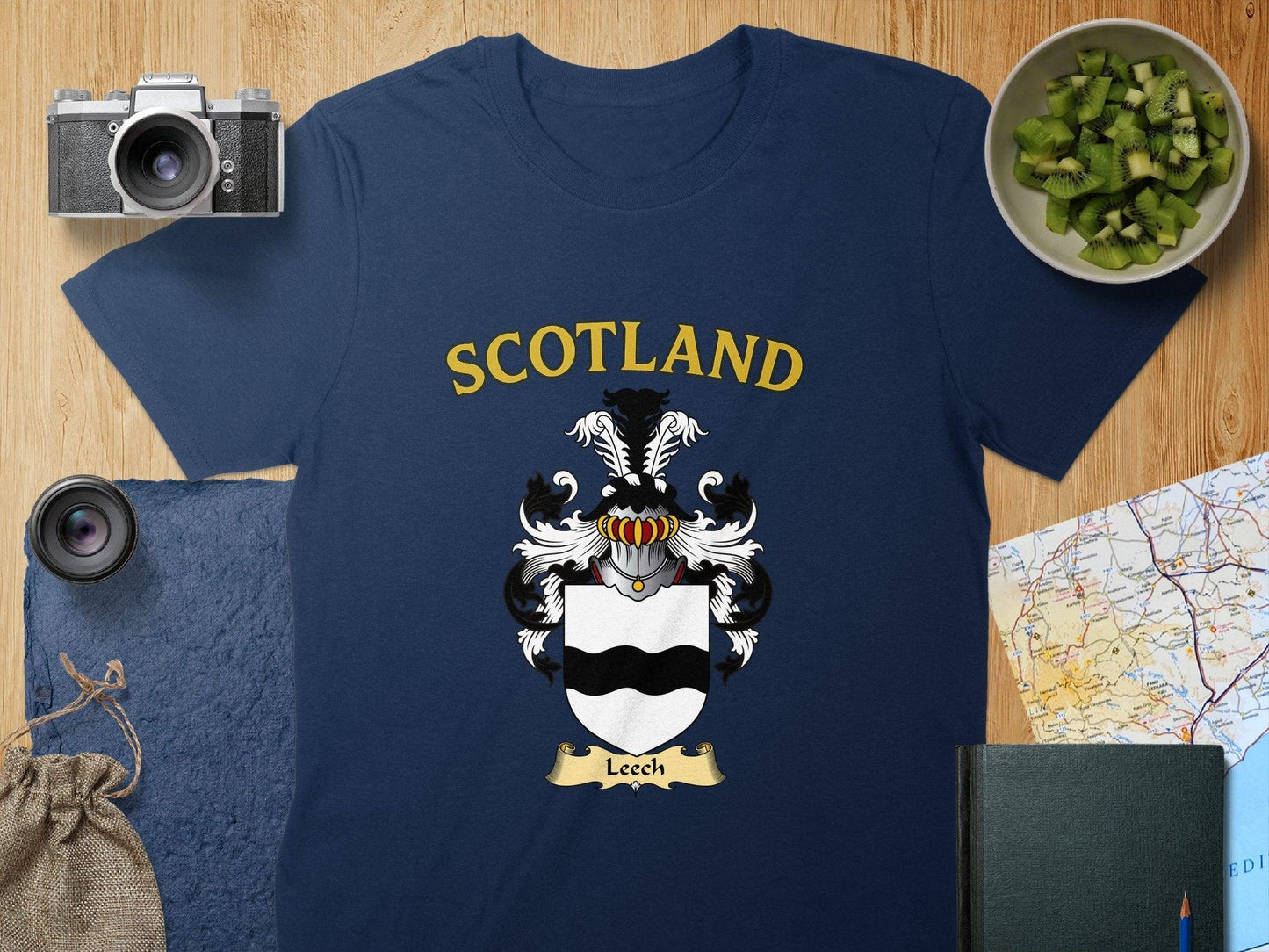 Scotland Leech Family Crest Emblem T-shirt product type