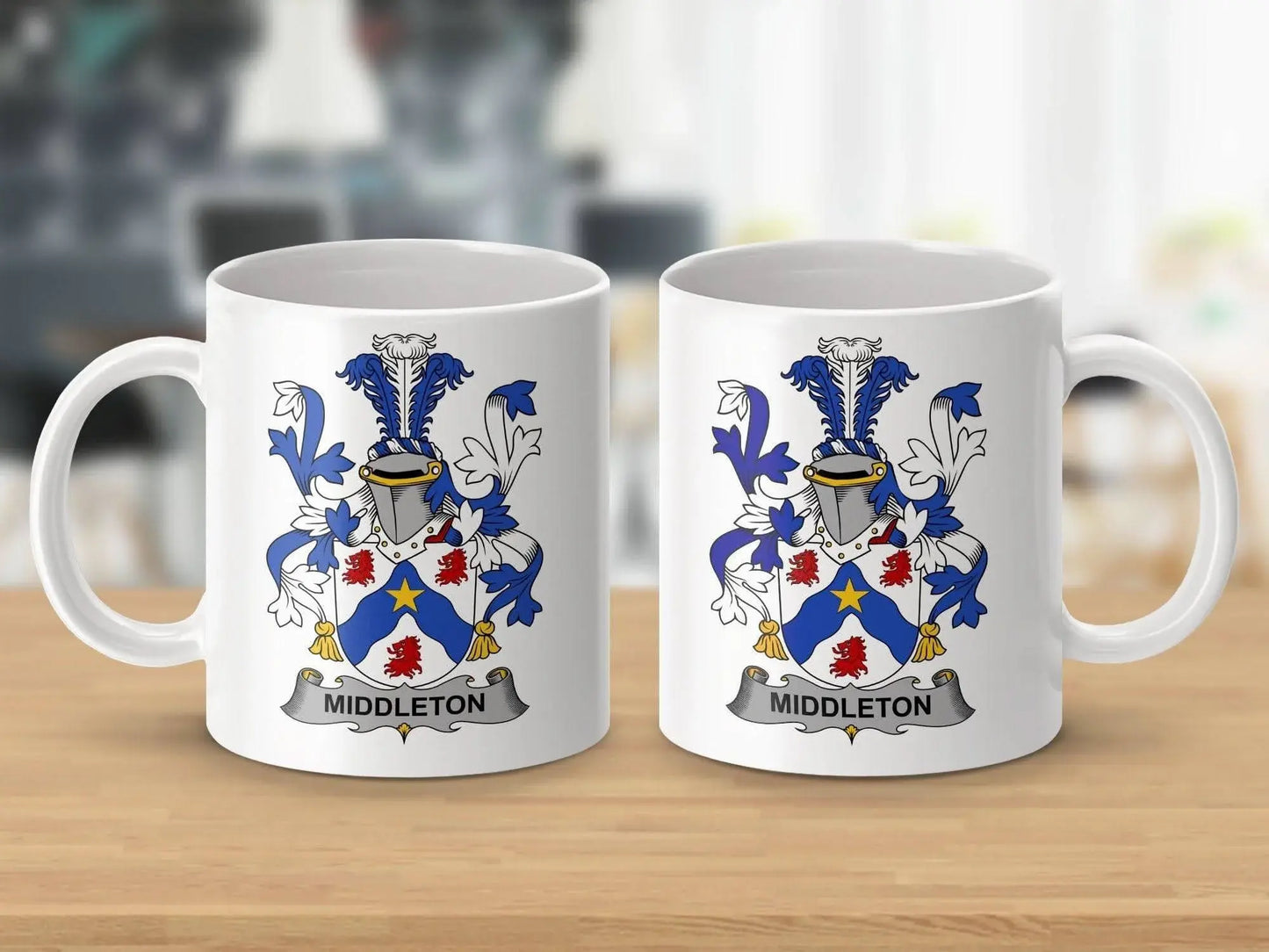 Middleton Surname Irish Family Crest Mug - Celtic Ancestry Gifts
