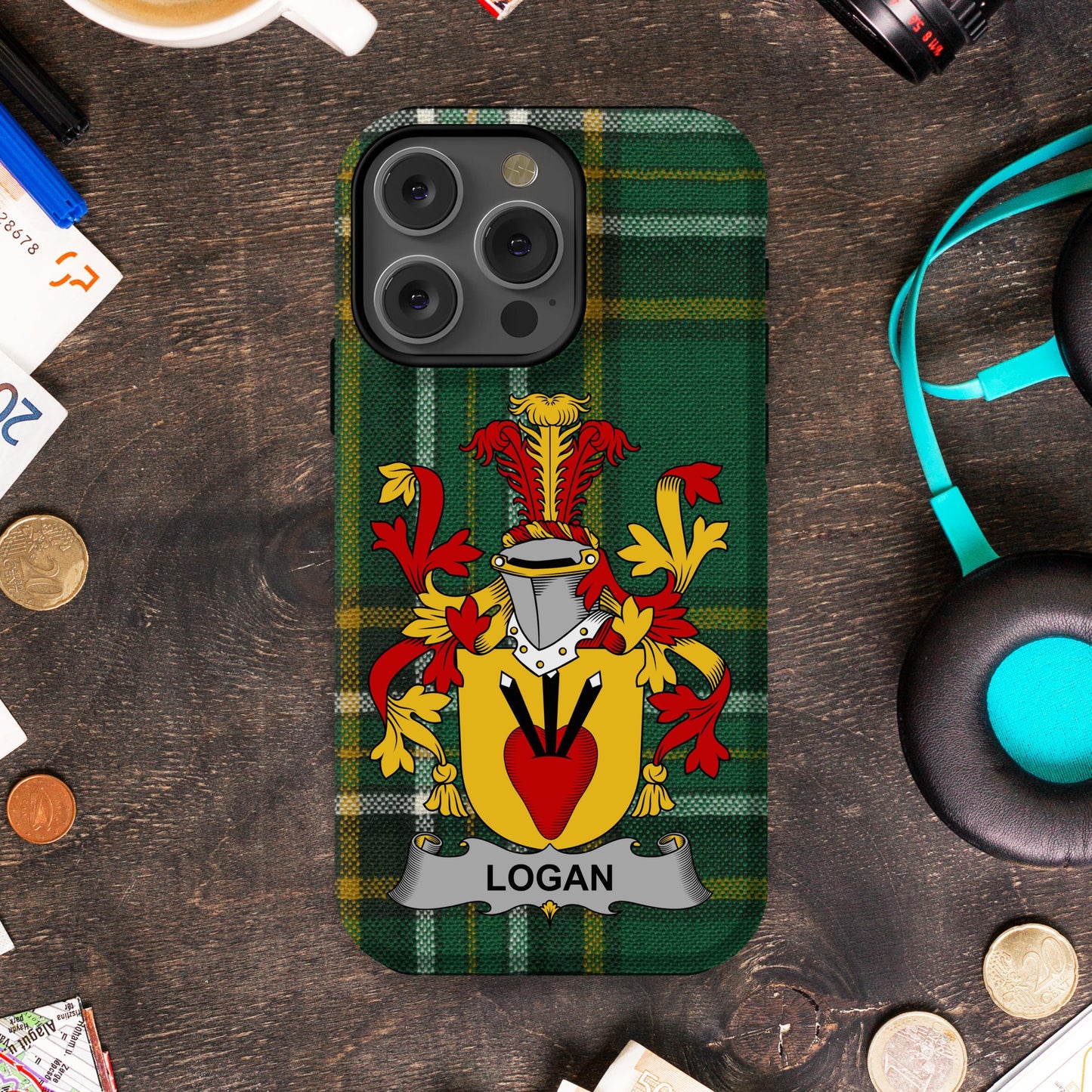 Logan Coat of Arms Custom Phone Case product