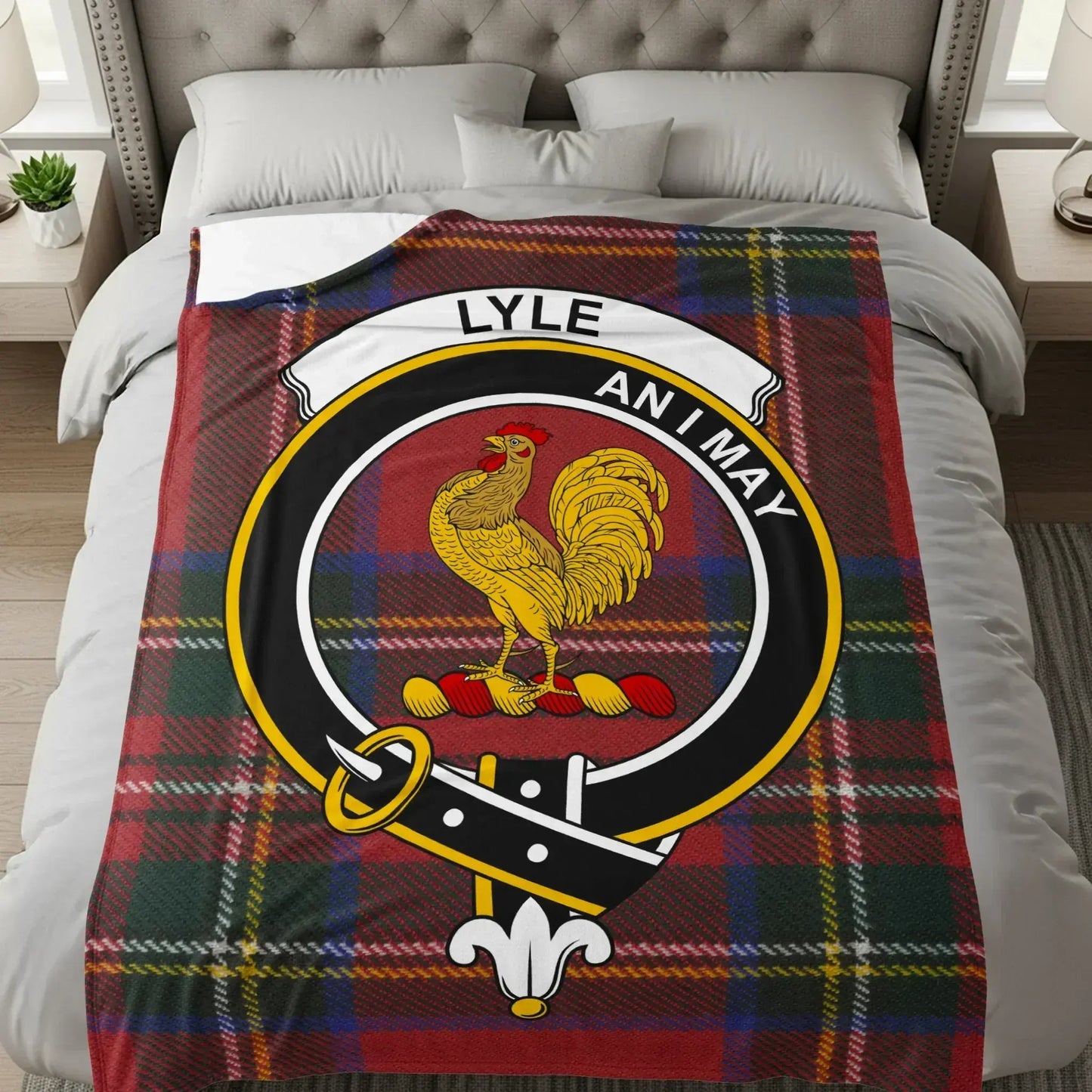 Lyle An I May Rooster Plaid Blanket product