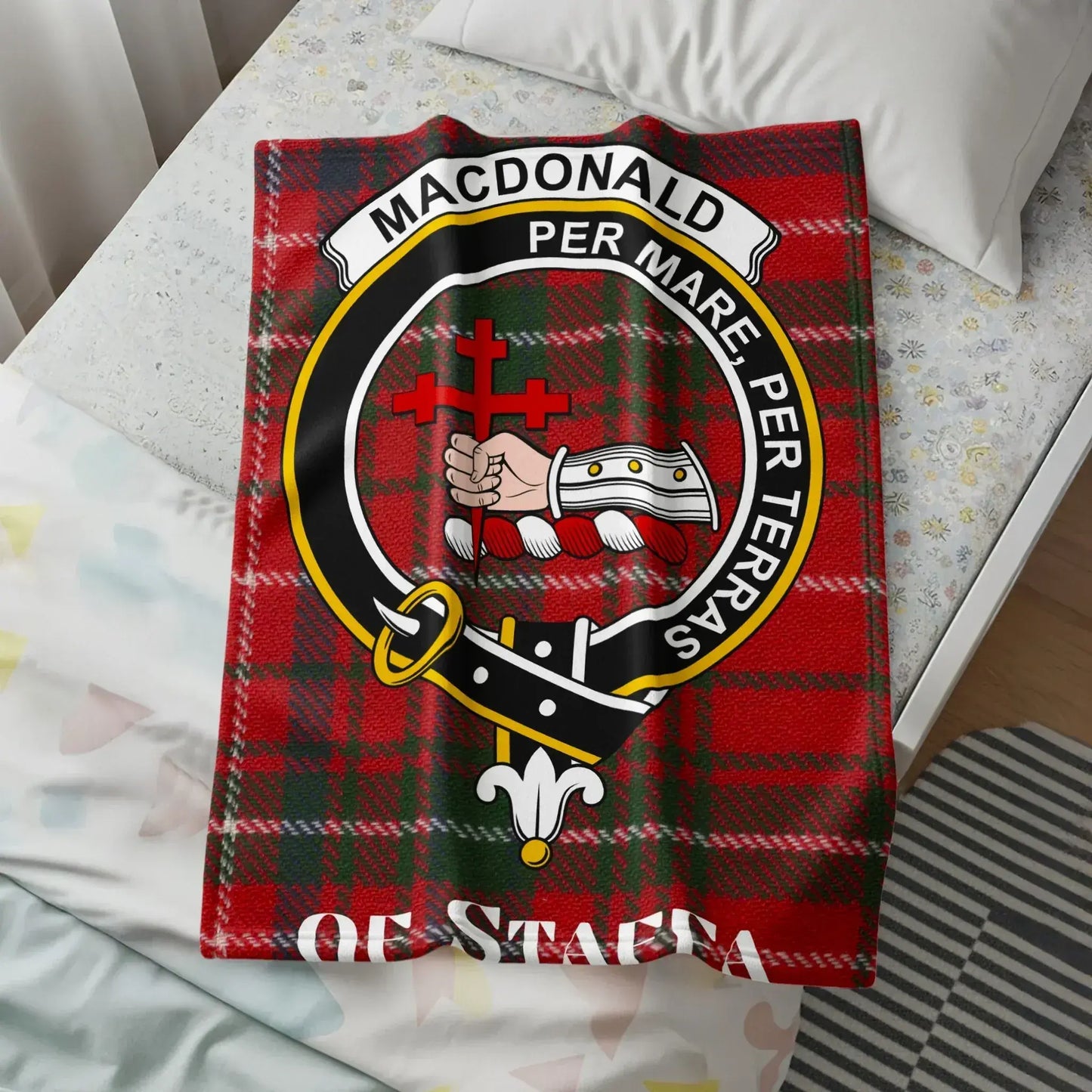 Macdonald Per Mare Per Terras Tartan Blanket product type