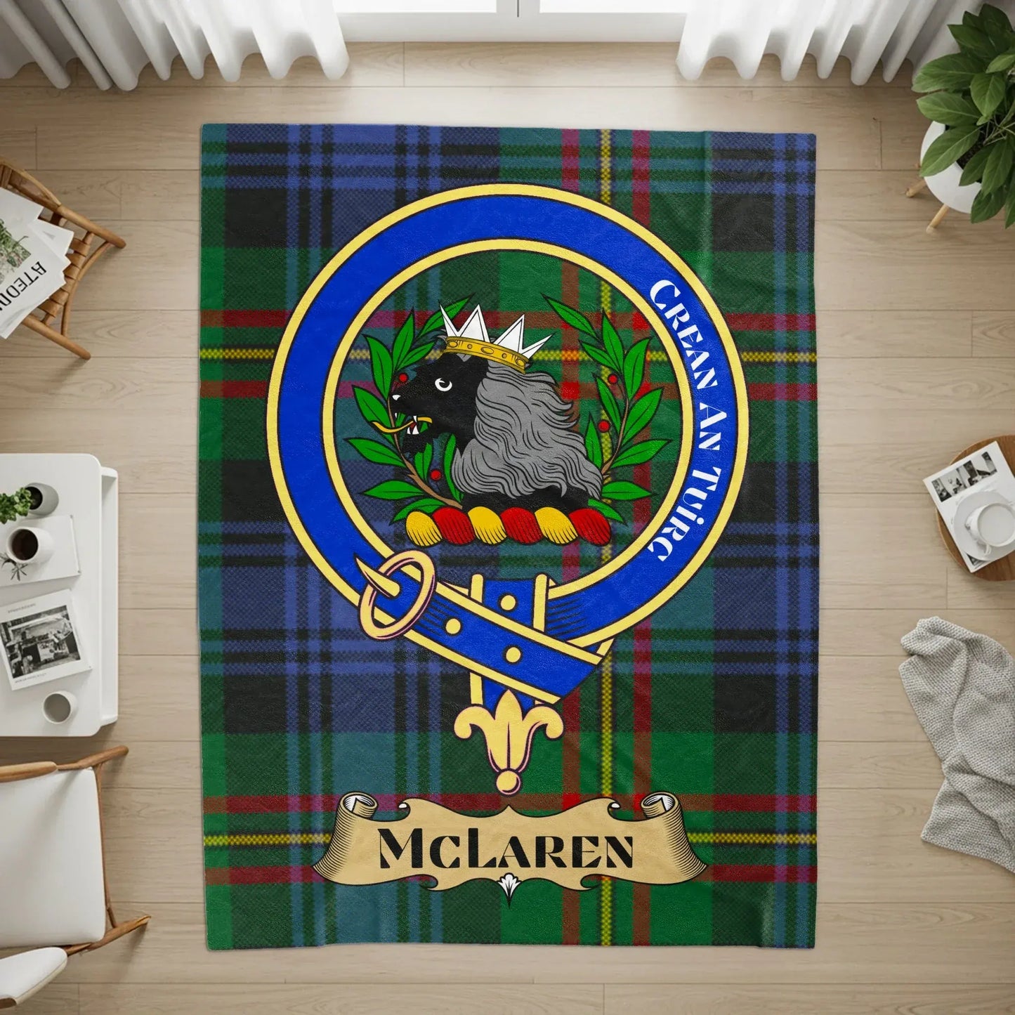 McLaren Tartan Plaid Carpet High-Quality Floor Rug product type