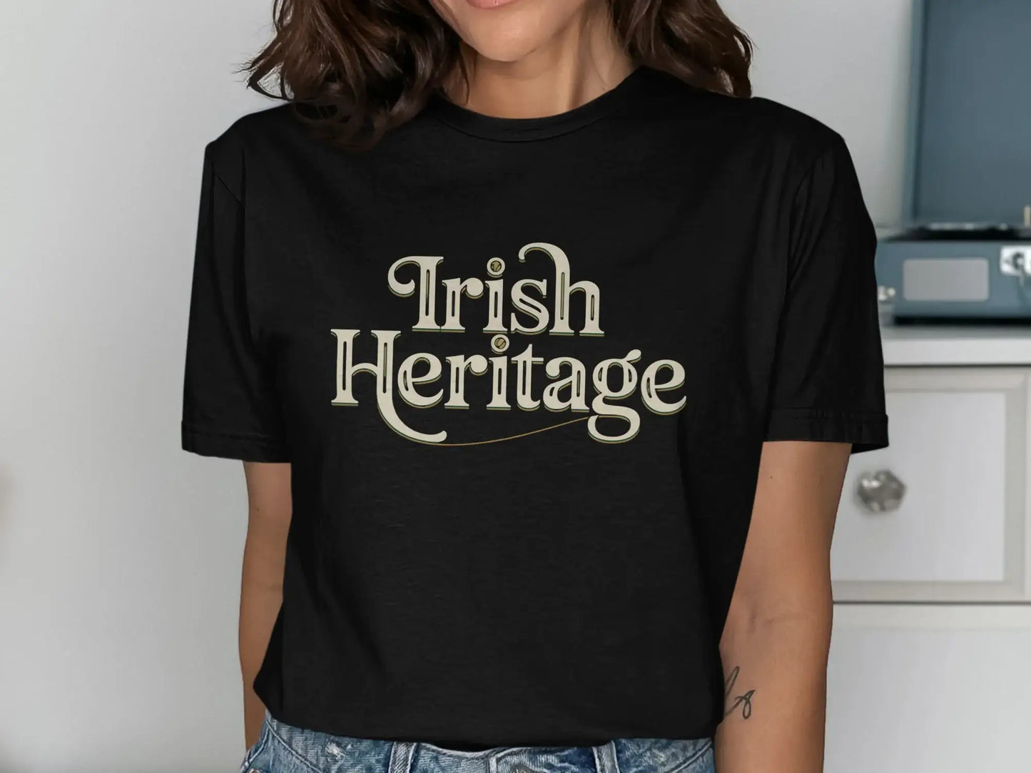 Irish Heritage Graphic Black T-shirt