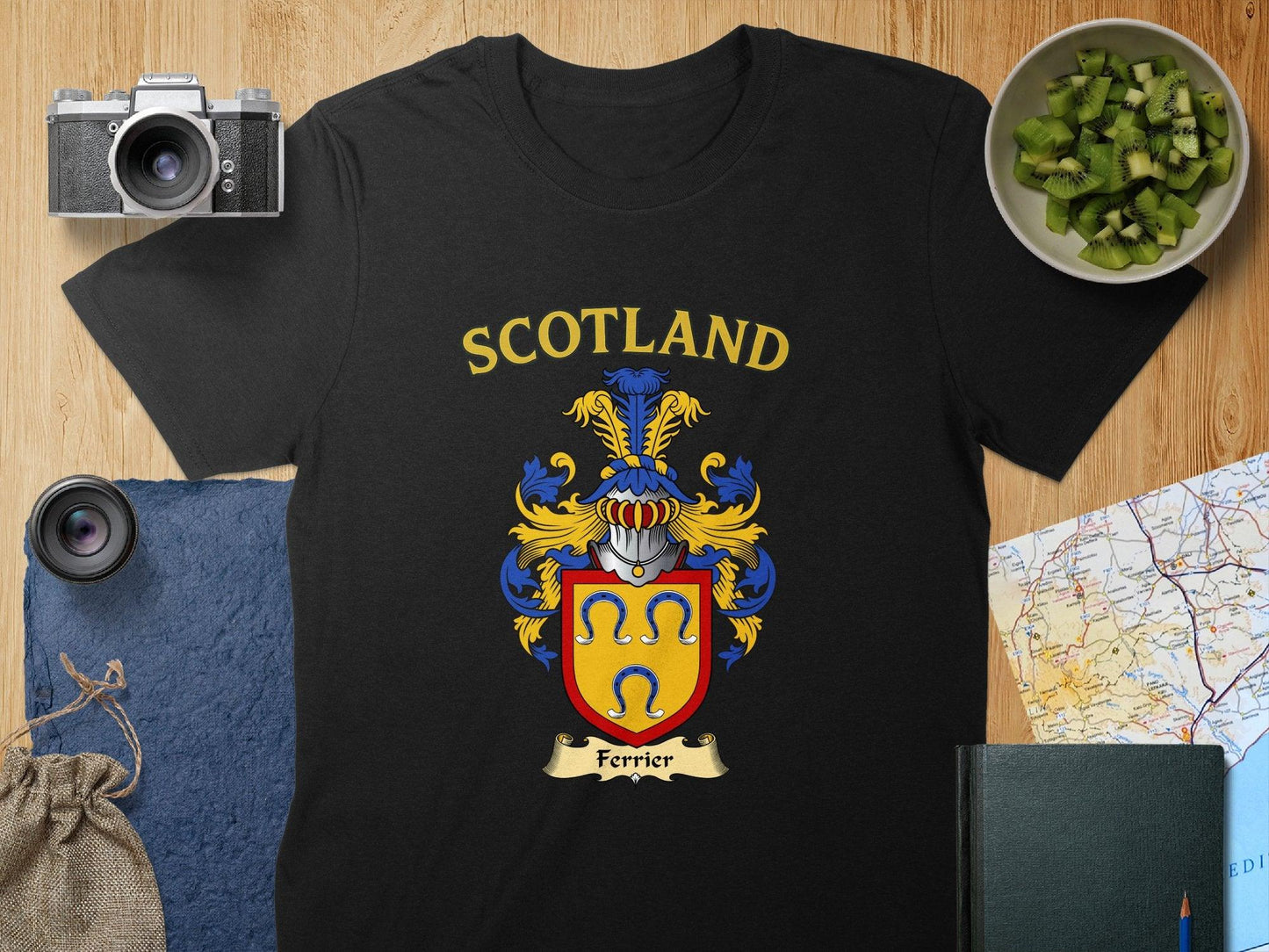 Ferrier Clan Family Crest Scotland T-Shirt - Celtic Ancestry Gifts