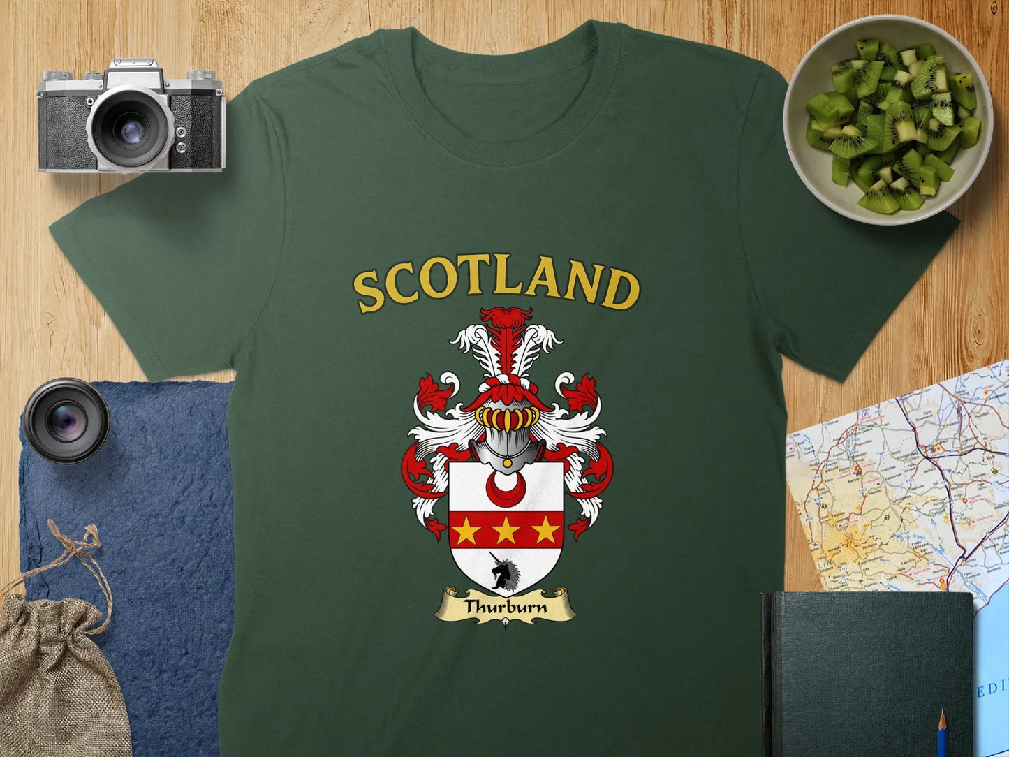 Scotland Crest Design with Thurburn Name T-shirt product