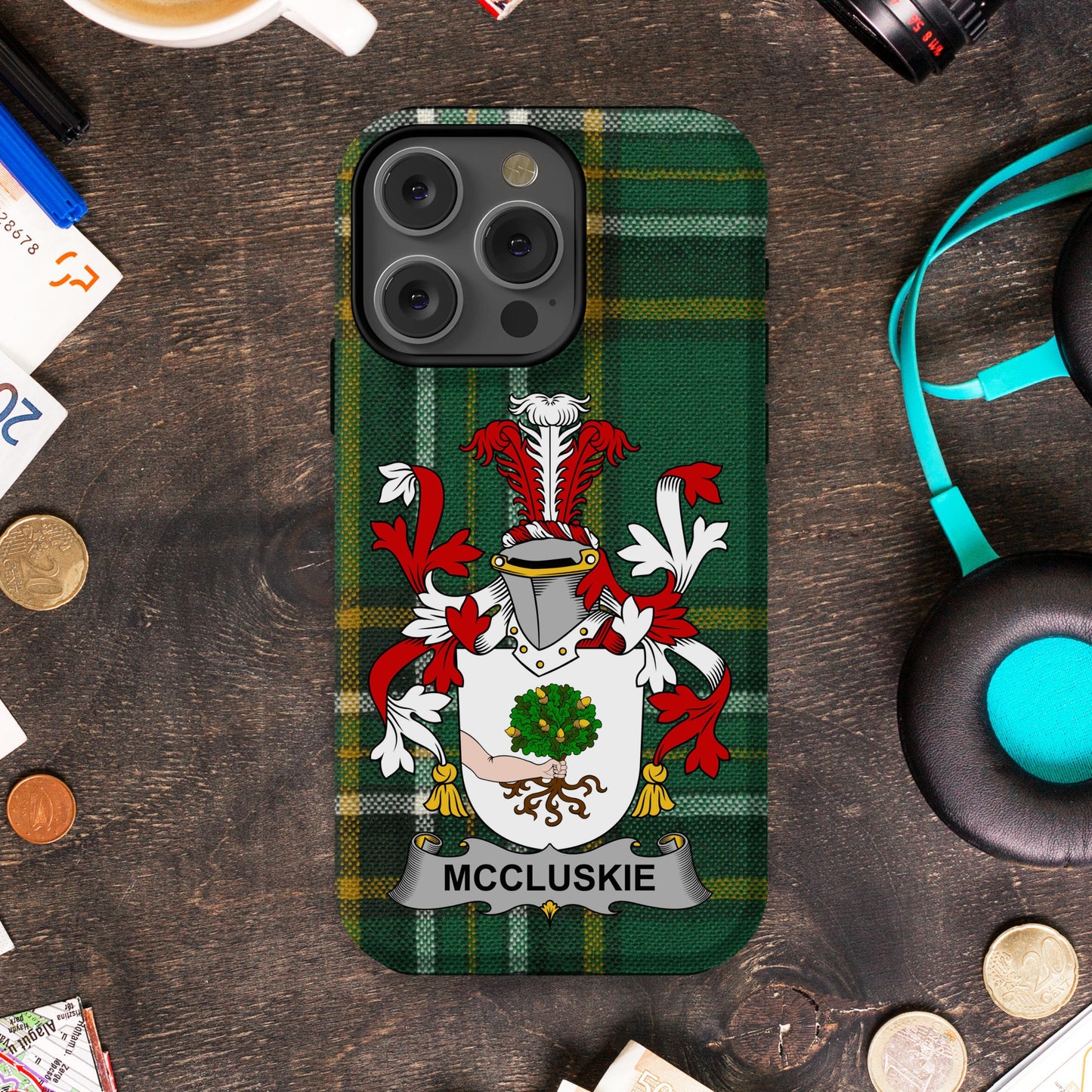 McCluskie Family Crest iPhone Case product