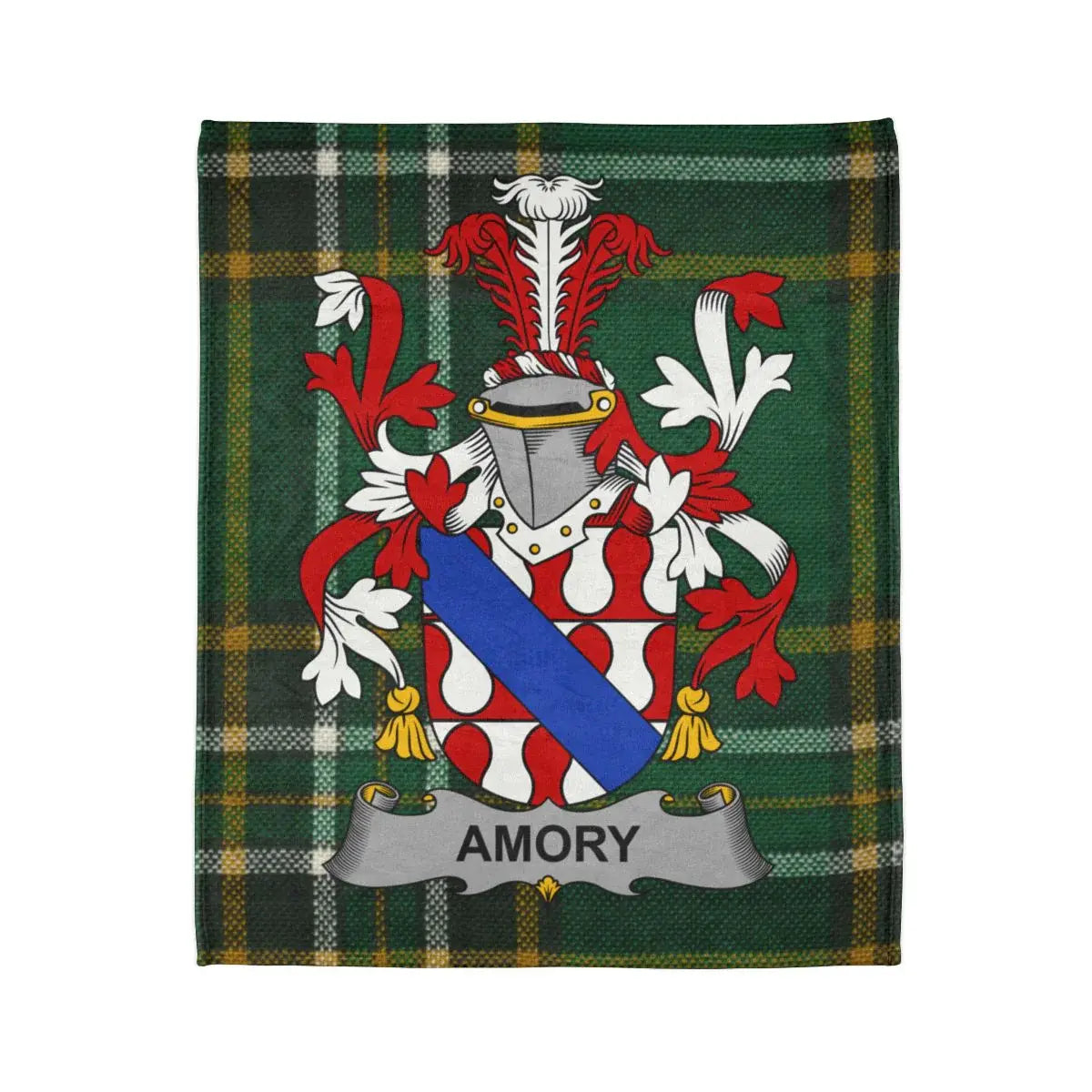 Amory Tartan Plaid Family Crest Throw Blanket product