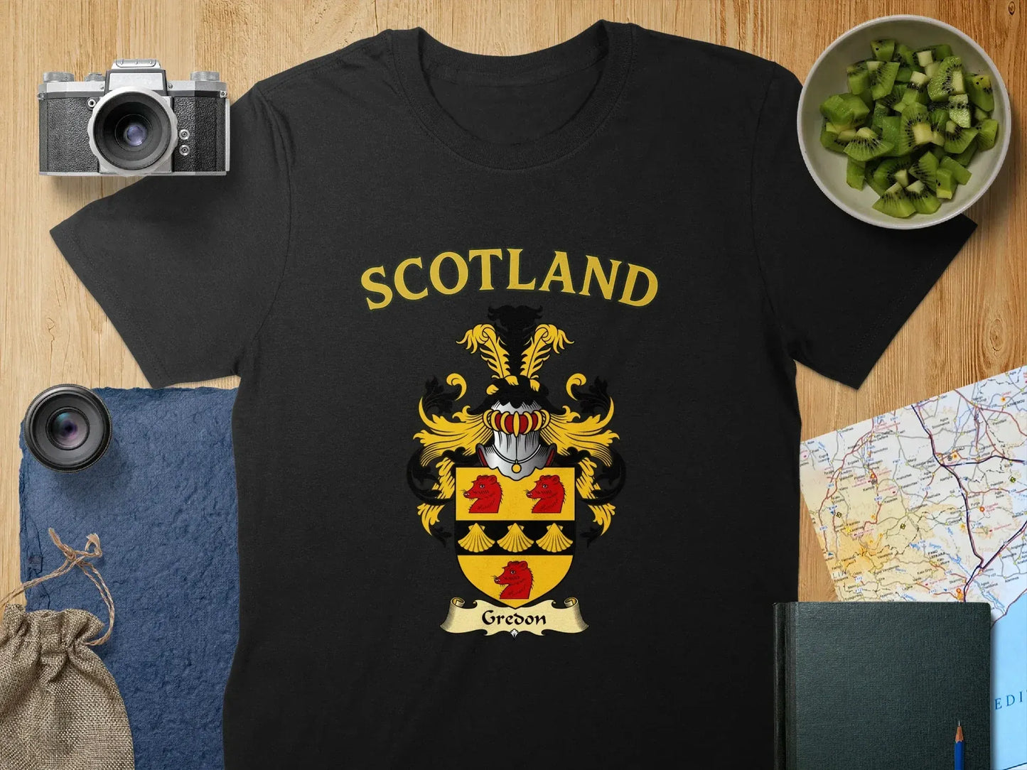 Scotland Family Crest Gredon Emblem Graphic T Shirt Product
