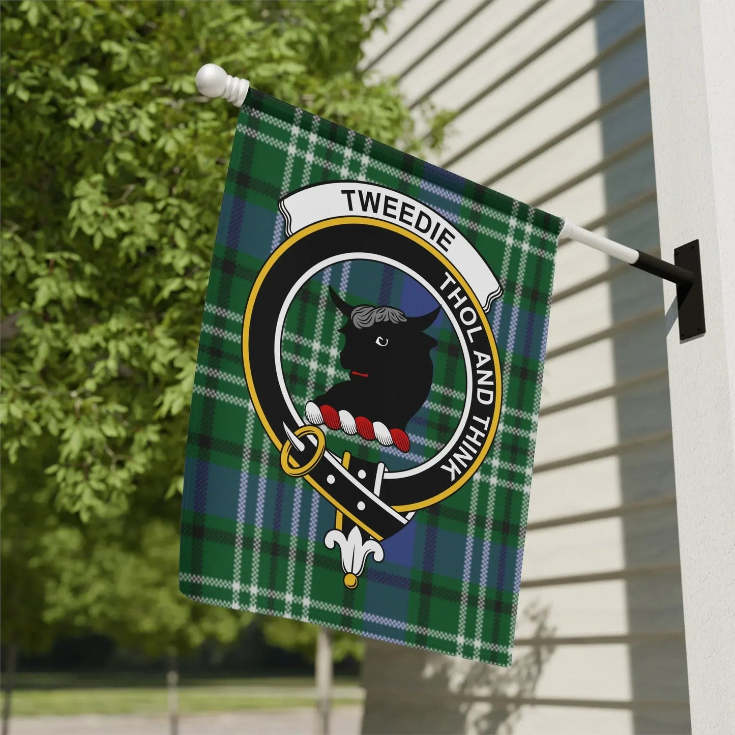 Thol And Think Tweedie Plaid Outdoor Flag product