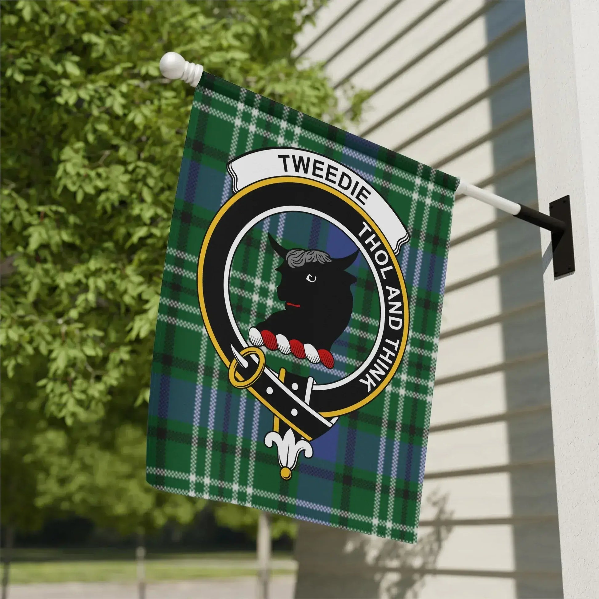 Thol And Think Tweedie Plaid Outdoor Flag product