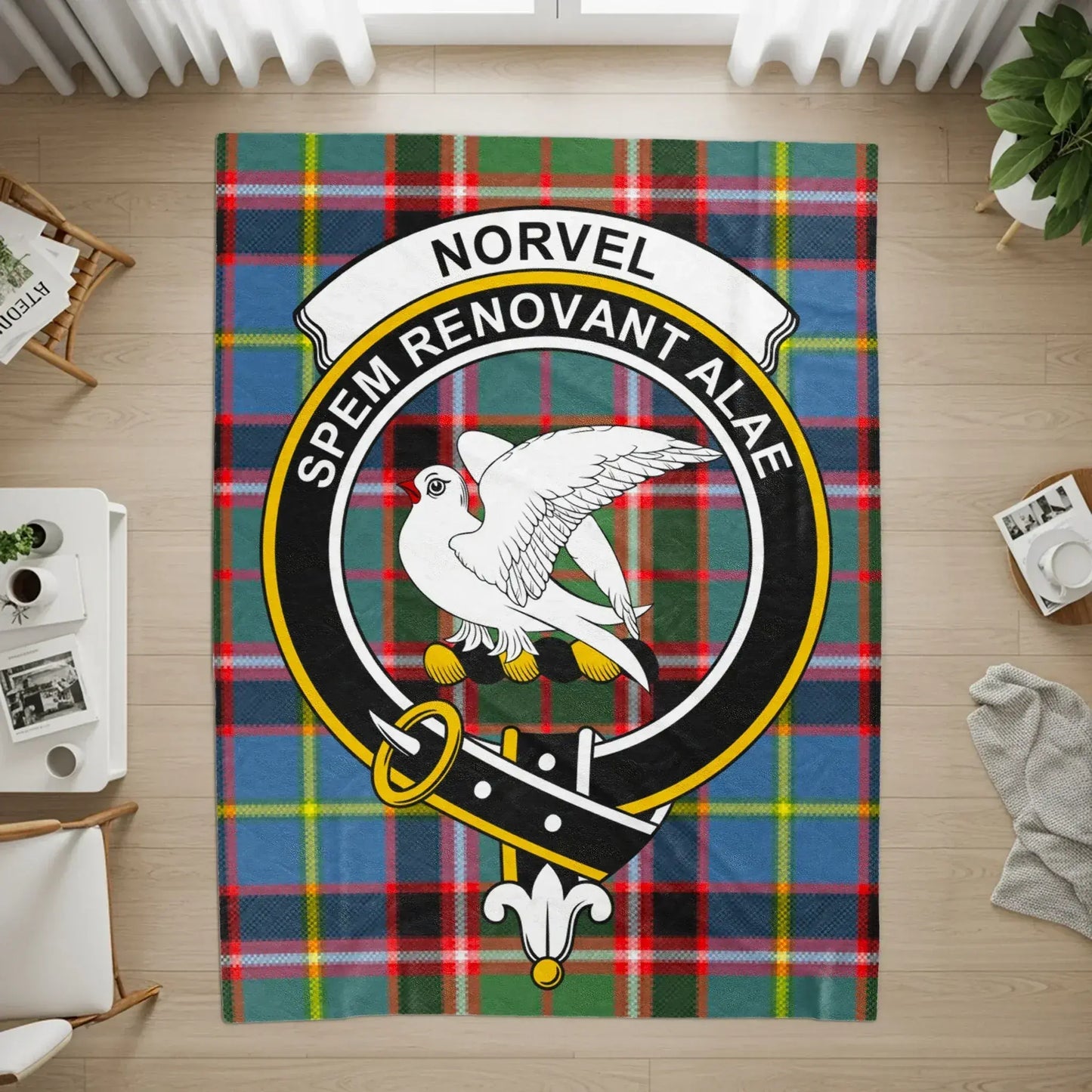 NORVEL Spem Renovant Alae Plaid Design Rug product