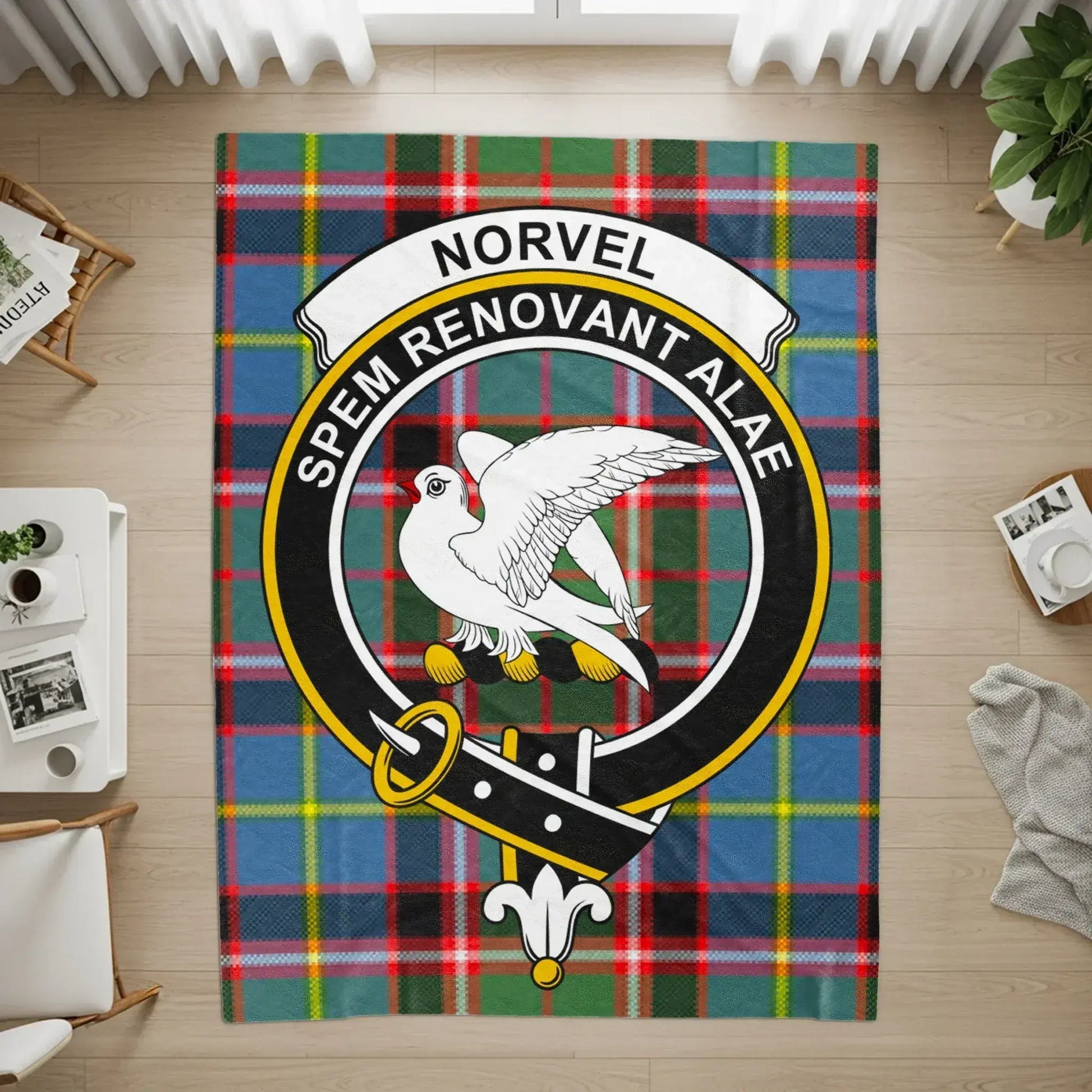 NORVEL Spem Renovant Alae Plaid Design Rug product