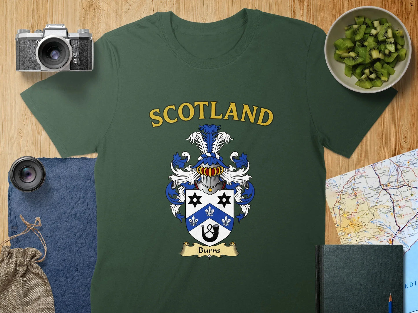 Scotland Burns Family Crest Graphic T-shirt product type