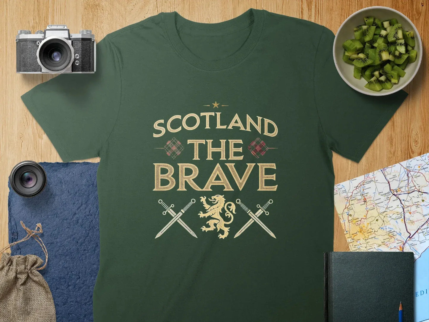 Scotland The Brave Graphic Print T-Shirt product