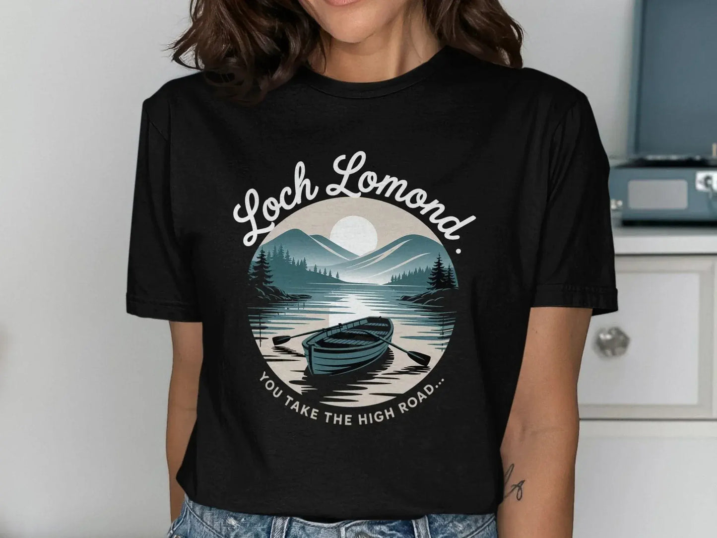Loch Lomond High Road Scenic Landscape Tshirt product type