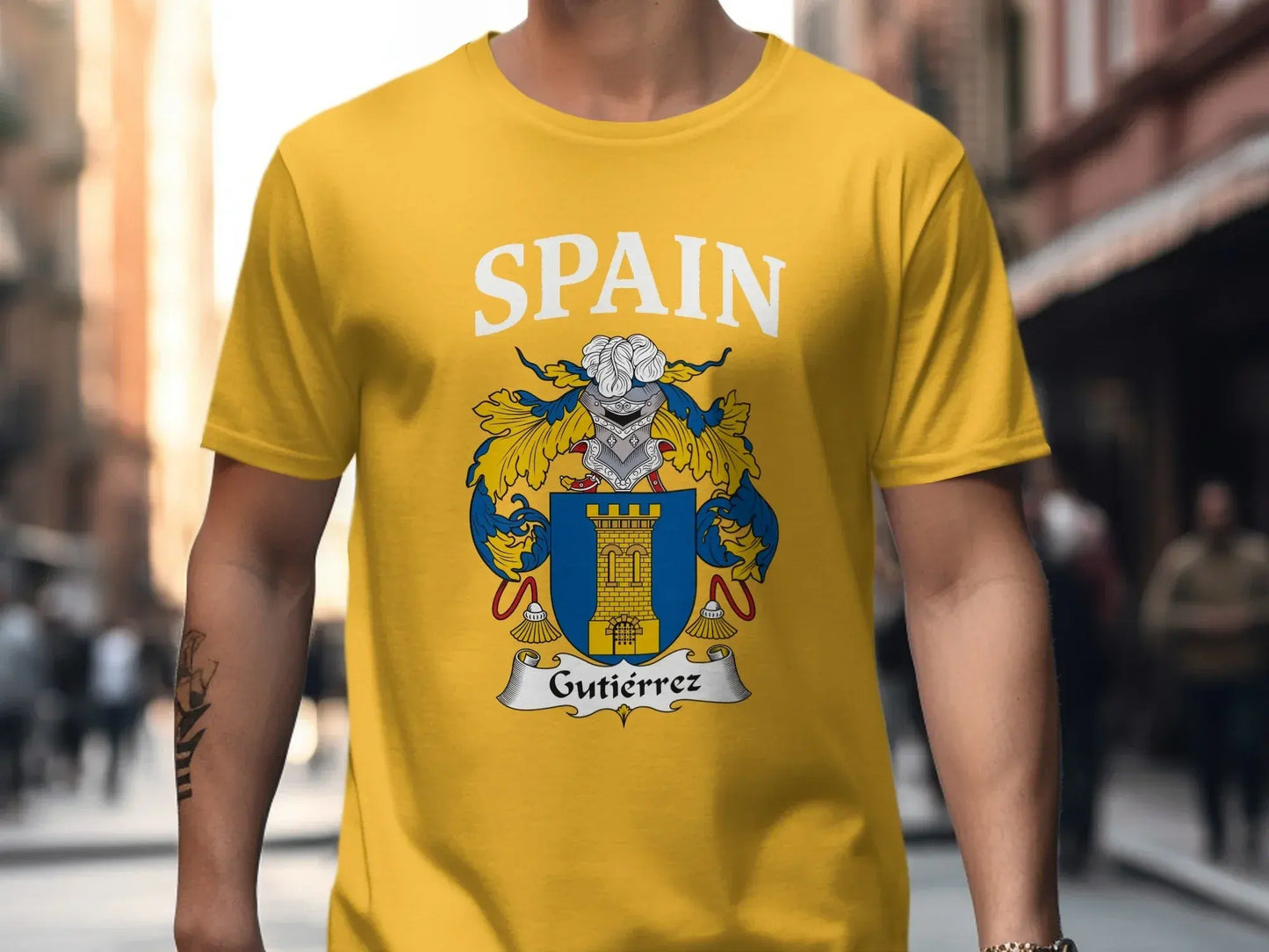 Spain Gutierrez Family Crest Emblem T-Shirt product