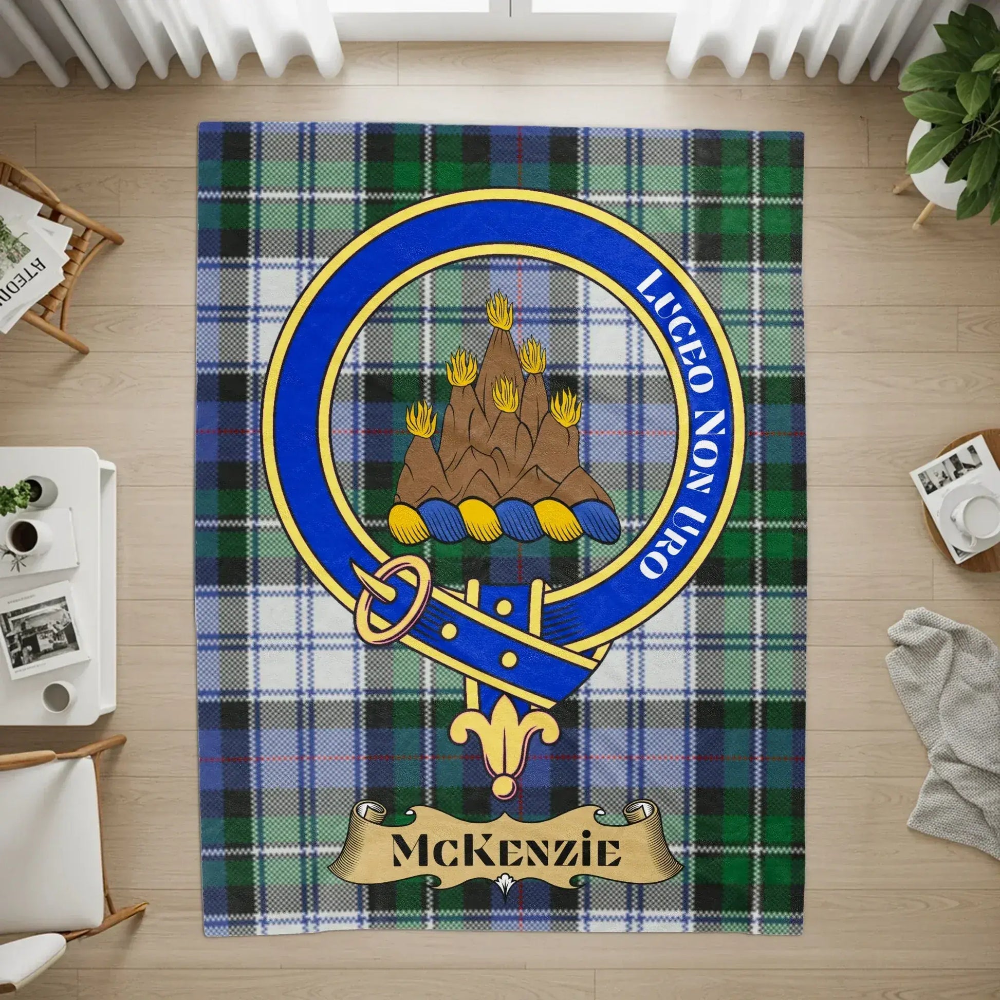McKenzie Clan Family Crest Design Area Rug product