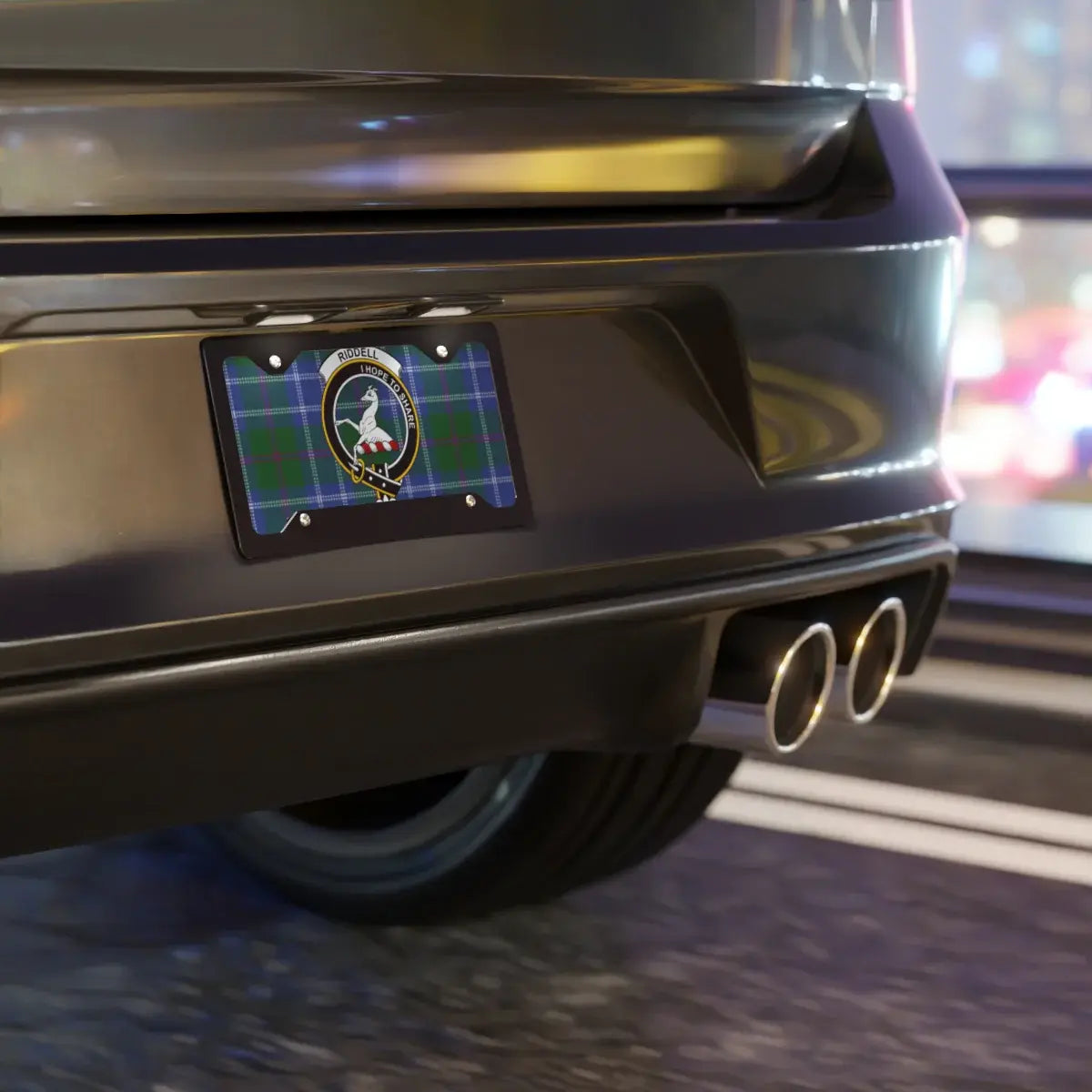 Custom Rear License Plate on Car product