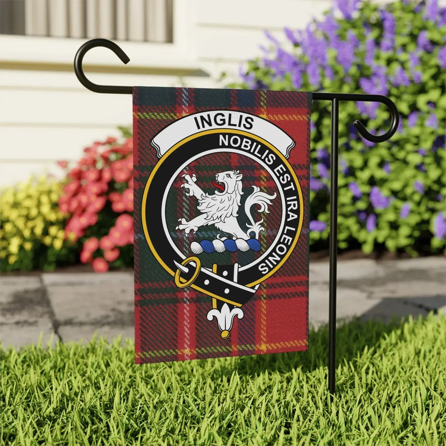 Inglis Noblis Est Ira Leonis Sign Garden Flag product