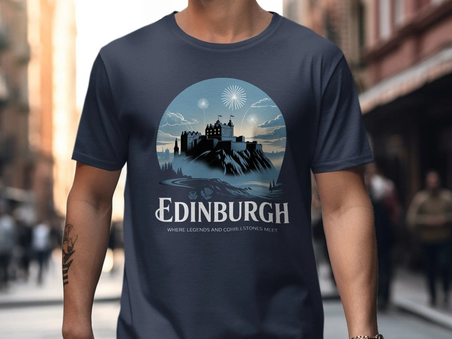 Edinburgh Legends Cobblestones Meet Graphic T-Shirt product