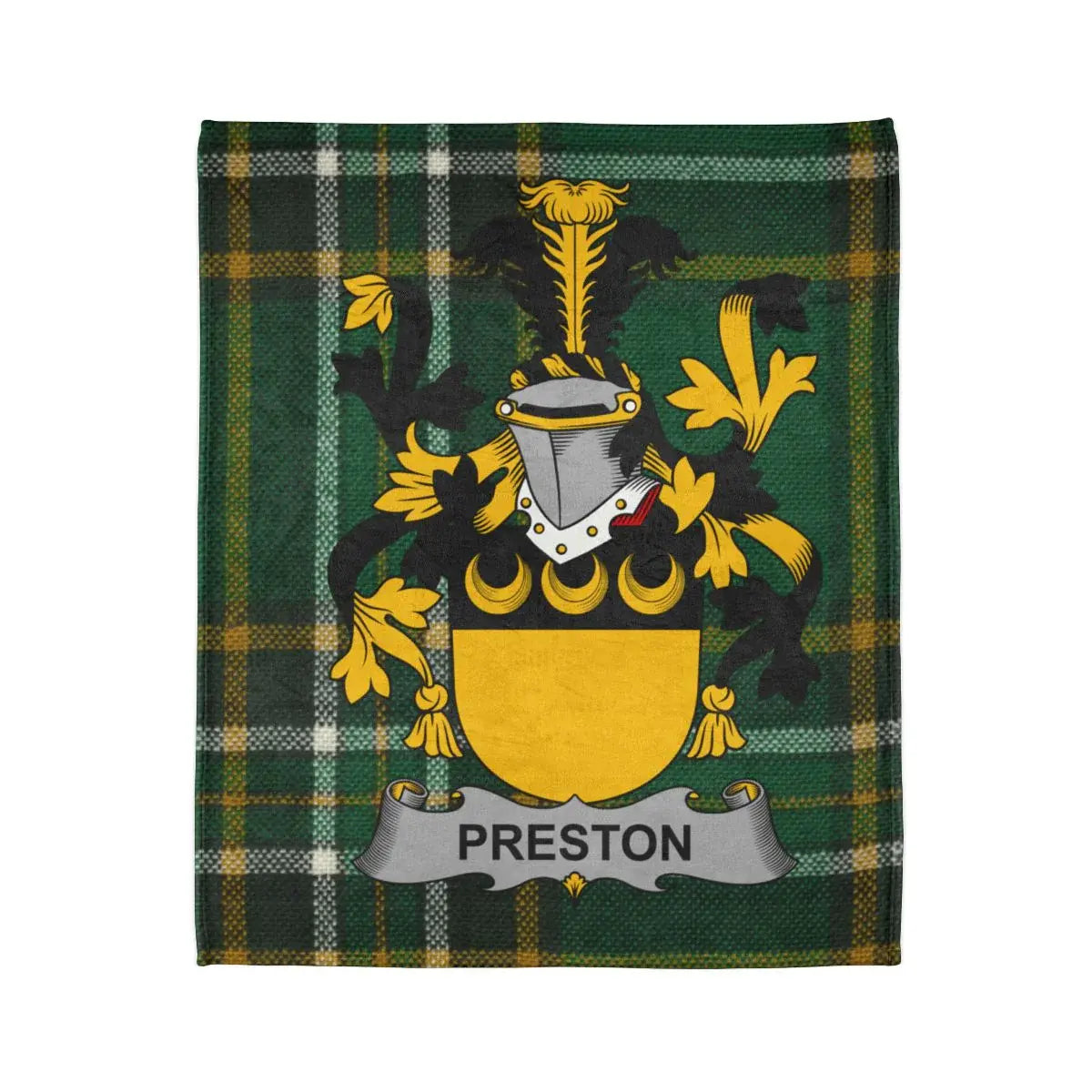 Preston Coat of Arms Tartan Blanket product