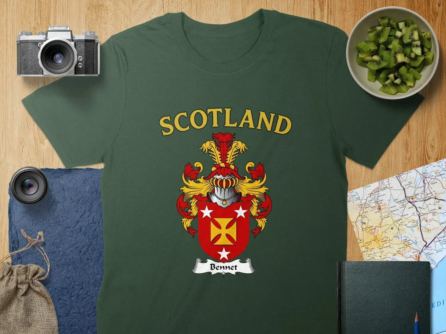 Scotland Bennet Crest Design Graphic T-shirt product