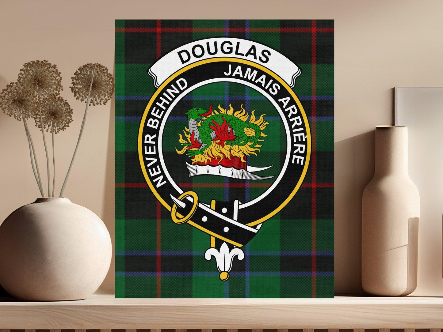 Never Behind Jamais Arriere Douglas Clan product