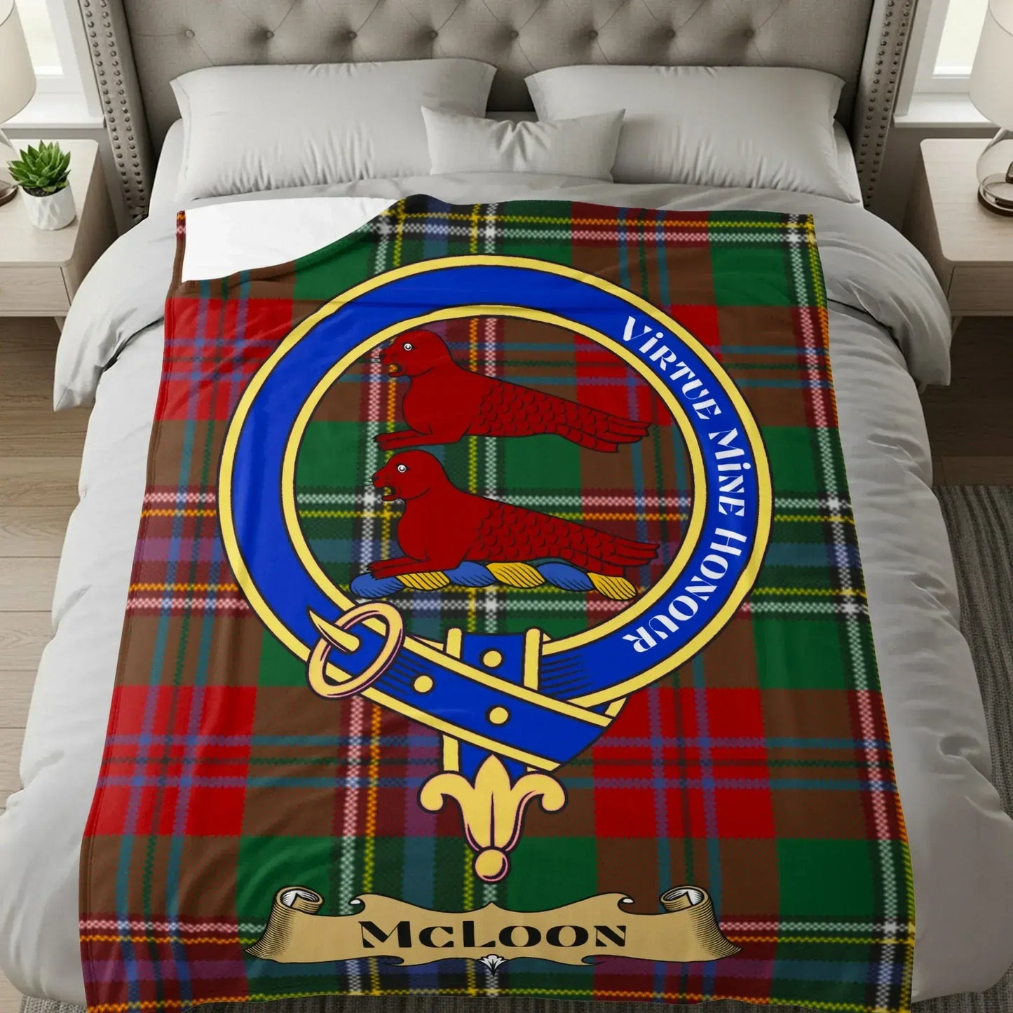 Virtue Mine Honour McLoon Plaid Tartan Blanket product