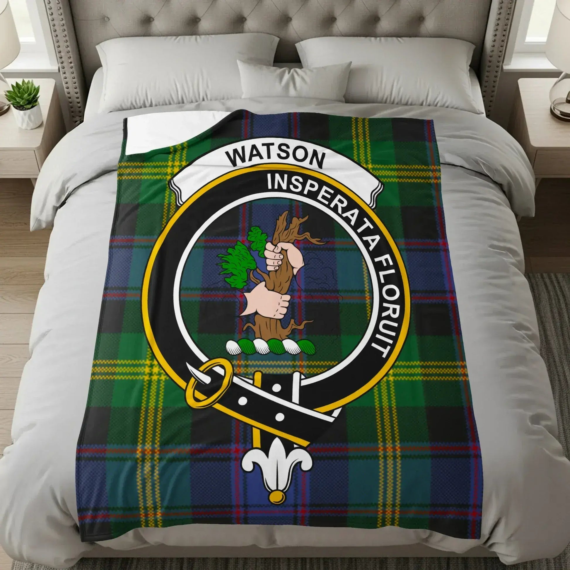 Watson Insperata Floruit Tartan Pattern Blanket product