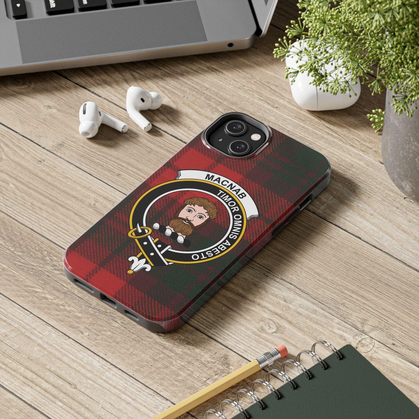 Macnab Clan Tartan Design Cell Phone Case - Celtic Ancestry Gifts