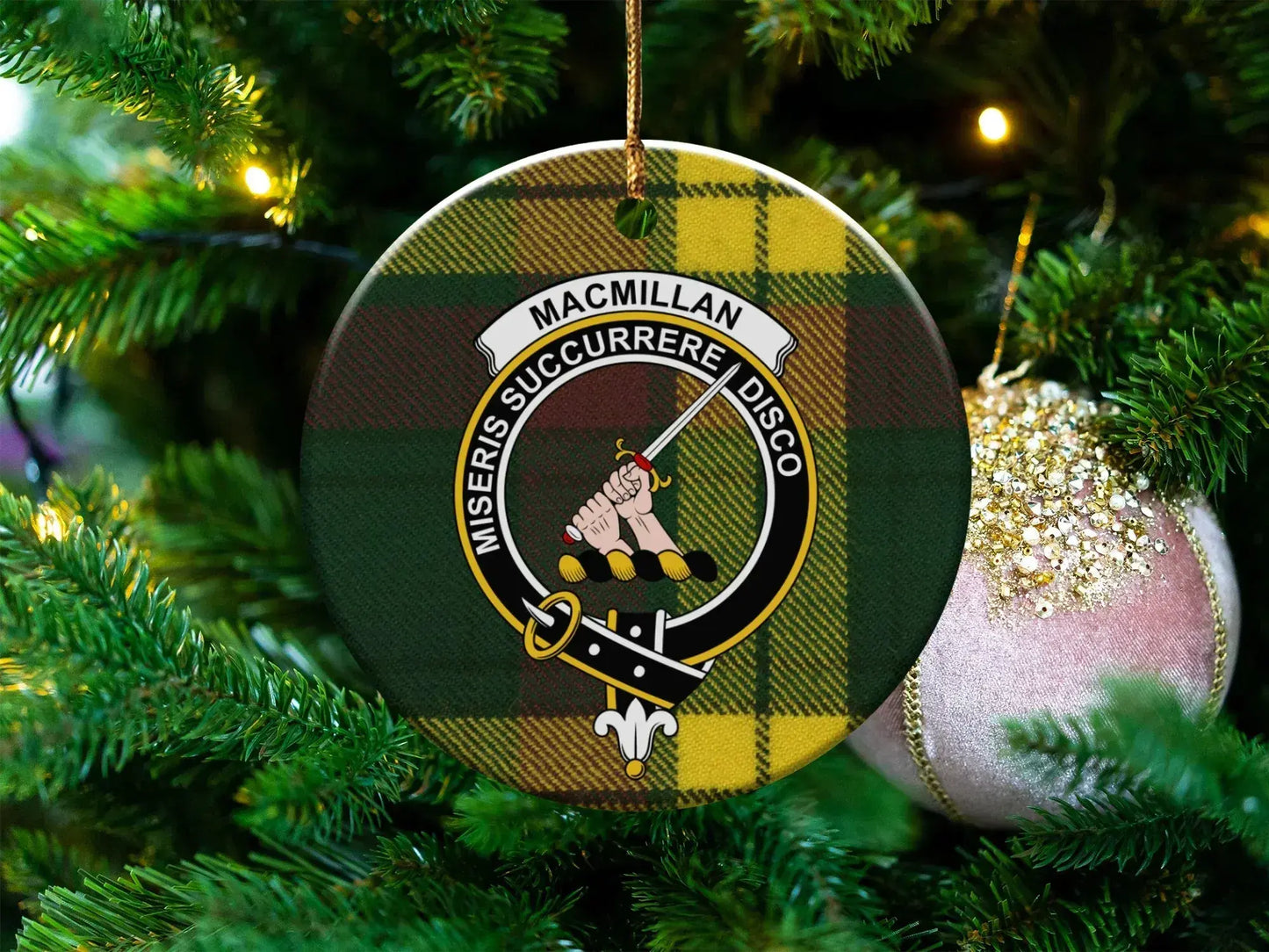 MacMillan Clan Tartan Christmas Tree Ornament product