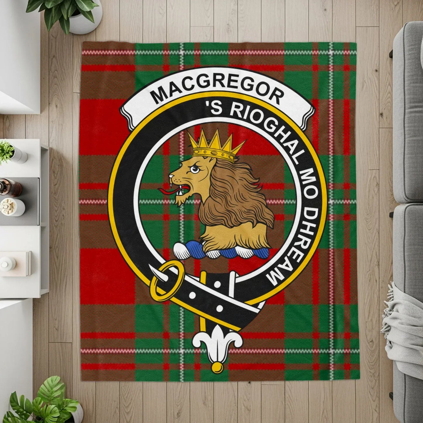 Macgregor Clan Tartan Patterned Rug Home Decor product