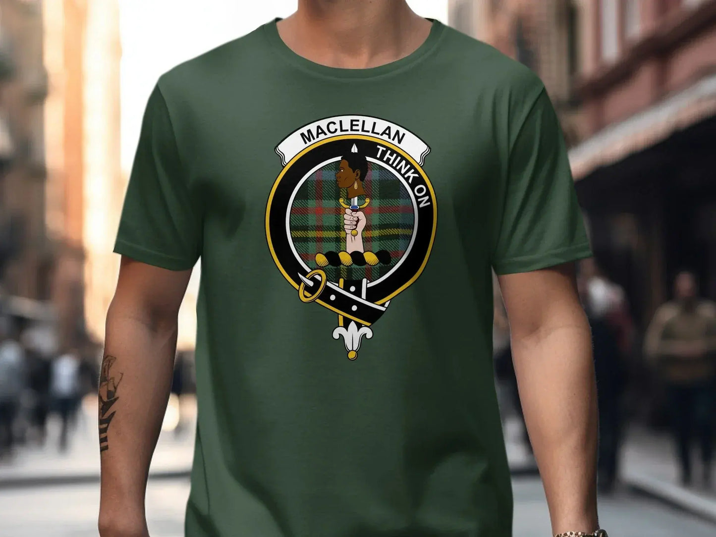 Maclellan Think On Crest Graphic Design T-Shirt product