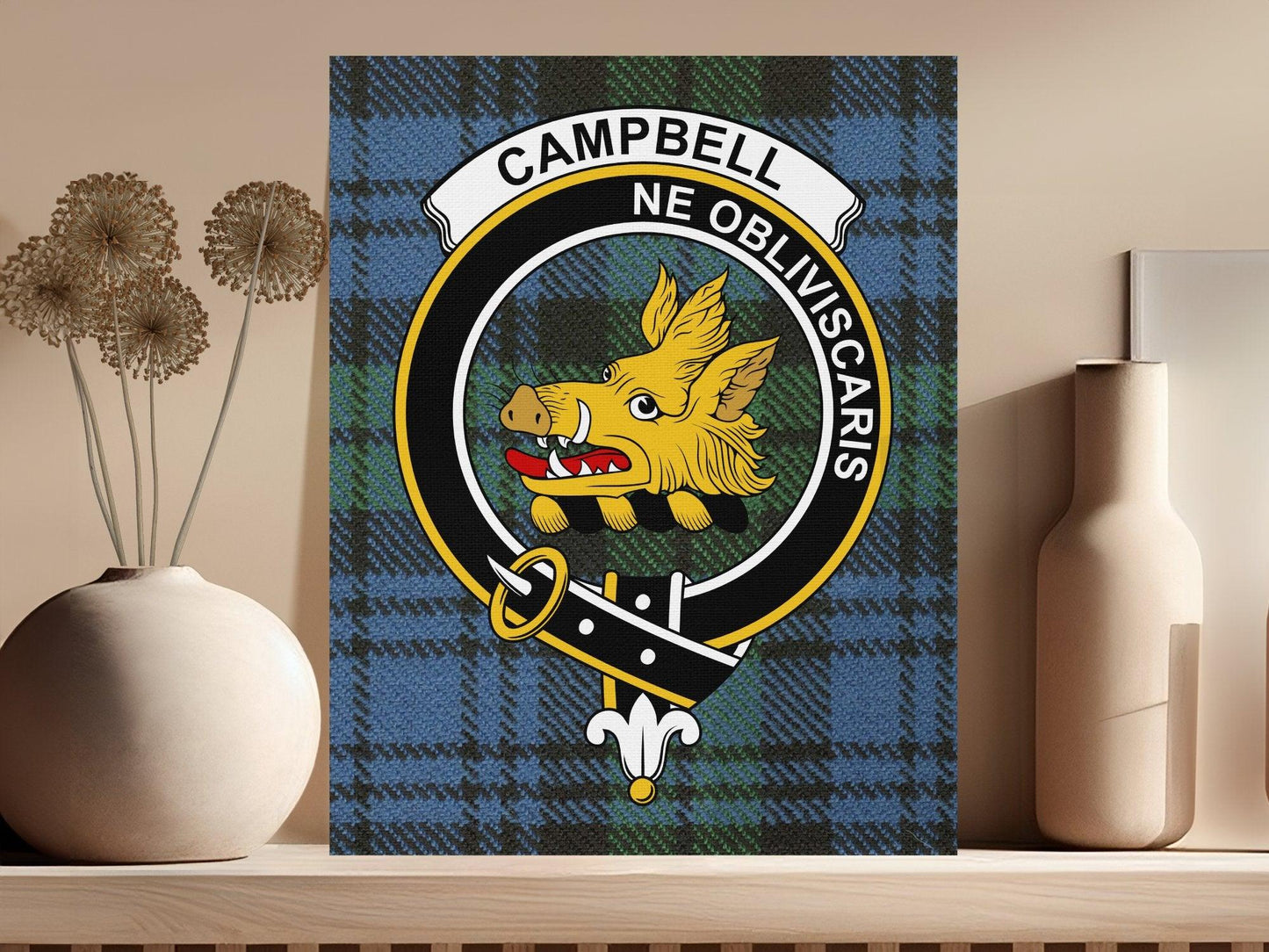 Campbell Ne Obliviscaris Tartan Wall Art product
