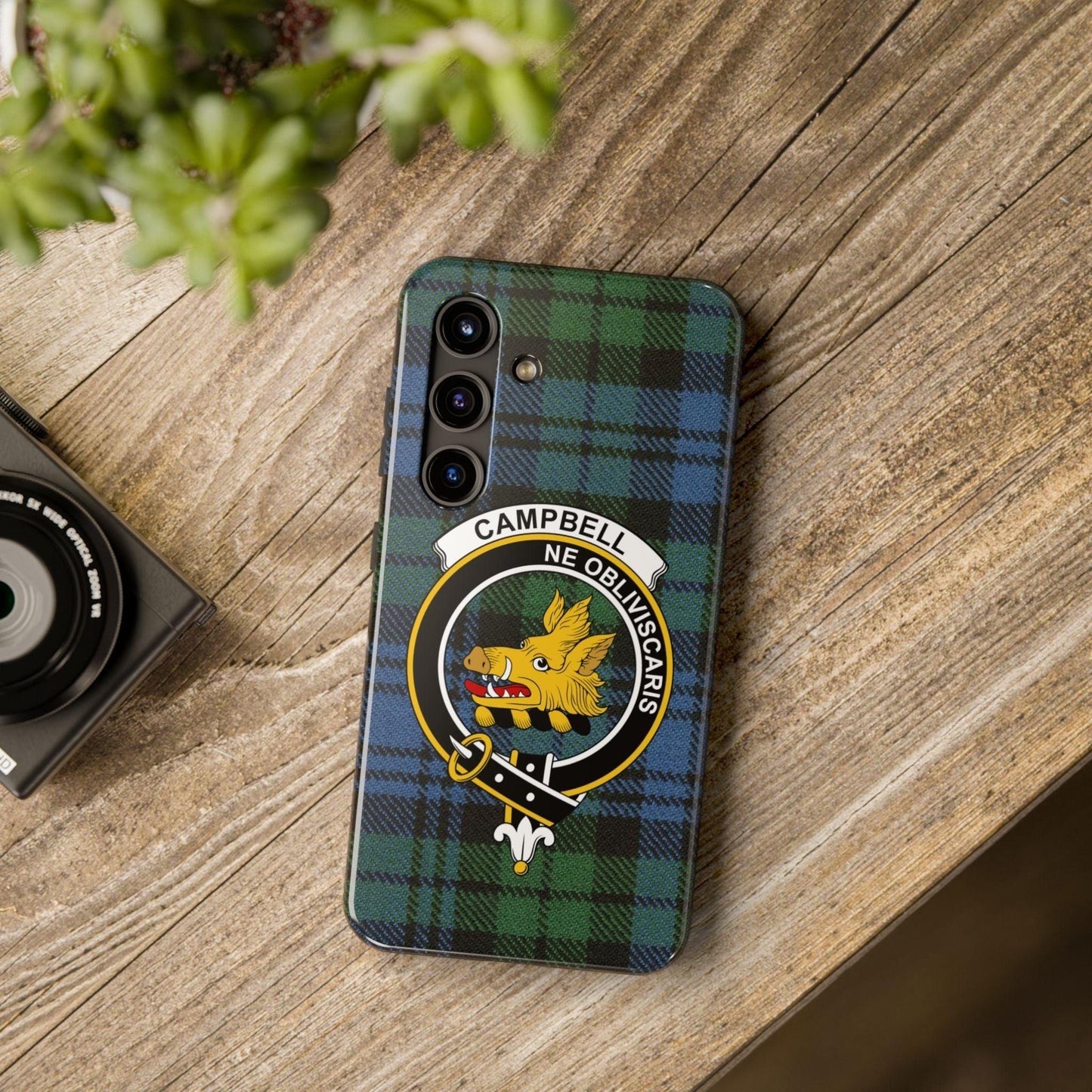 Campbell Clan Crest Scottish Tartan Cell Phone Case - Celtic Ancestry Gifts