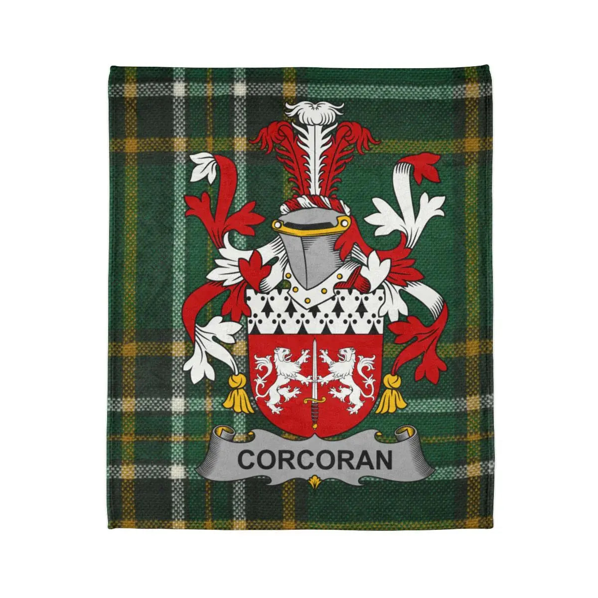 Corcoran Tartan Plaid Pattern Family Crest product type