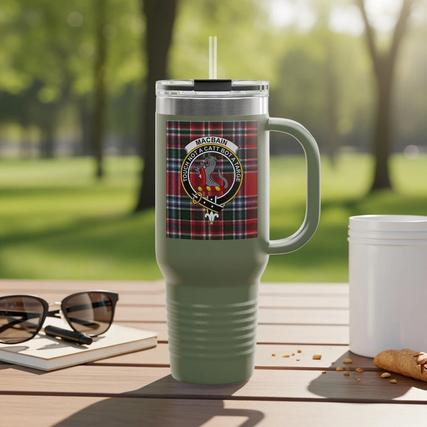 Scottish Clan Crest Thermal Travel Mug with Handle product