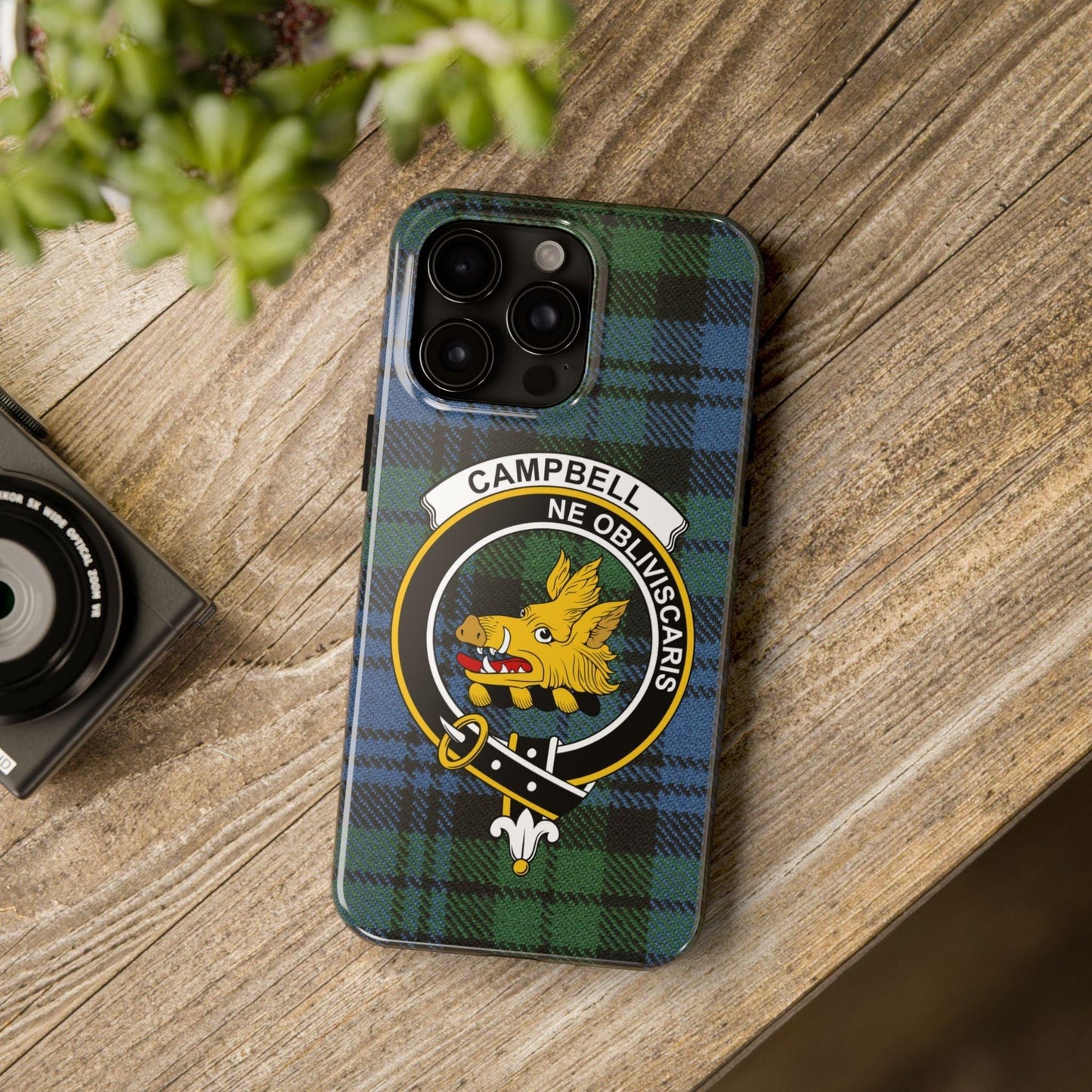 Campbell Clan Crest Scottish Tartan Cell Phone Case - Celtic Ancestry Gifts