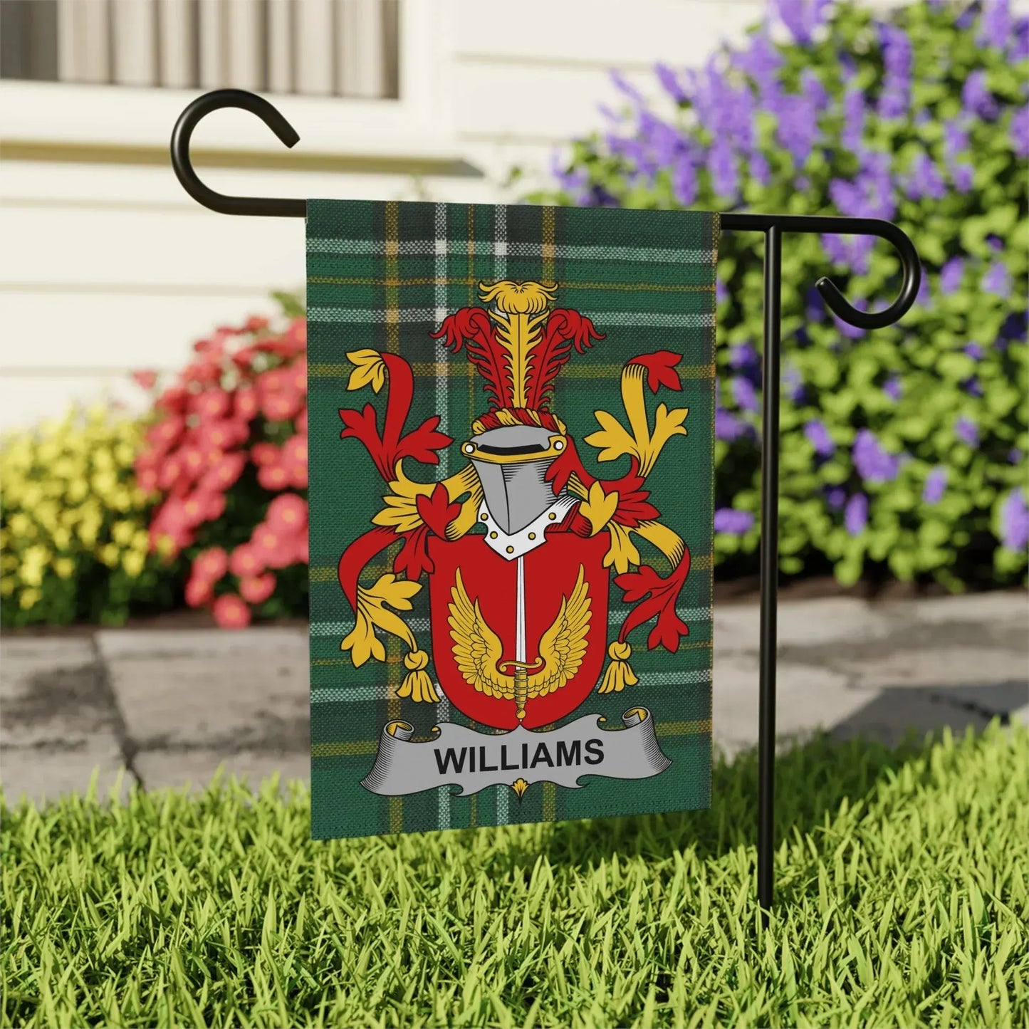 Williams Family Crest Personalized Flag product