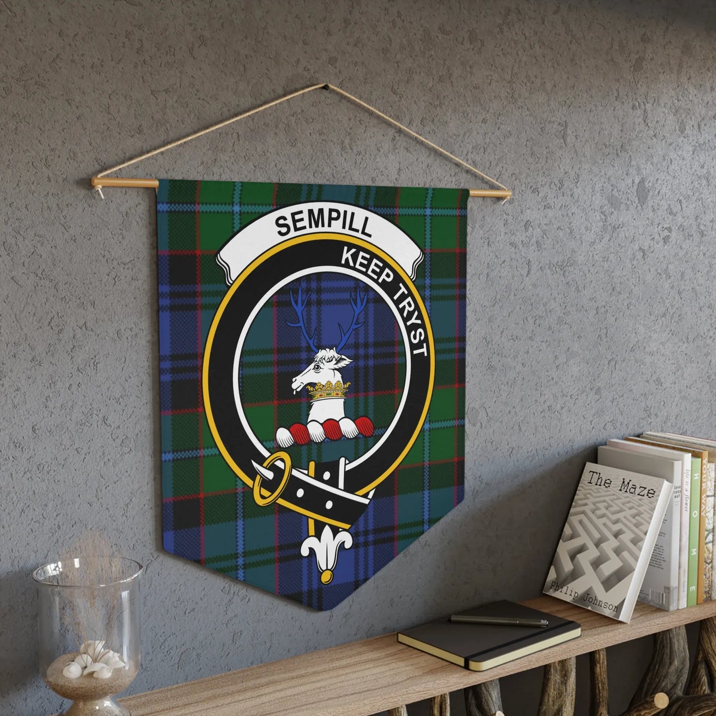 Sempill Keep Tryst Scottish Family Crest Tapestry product type